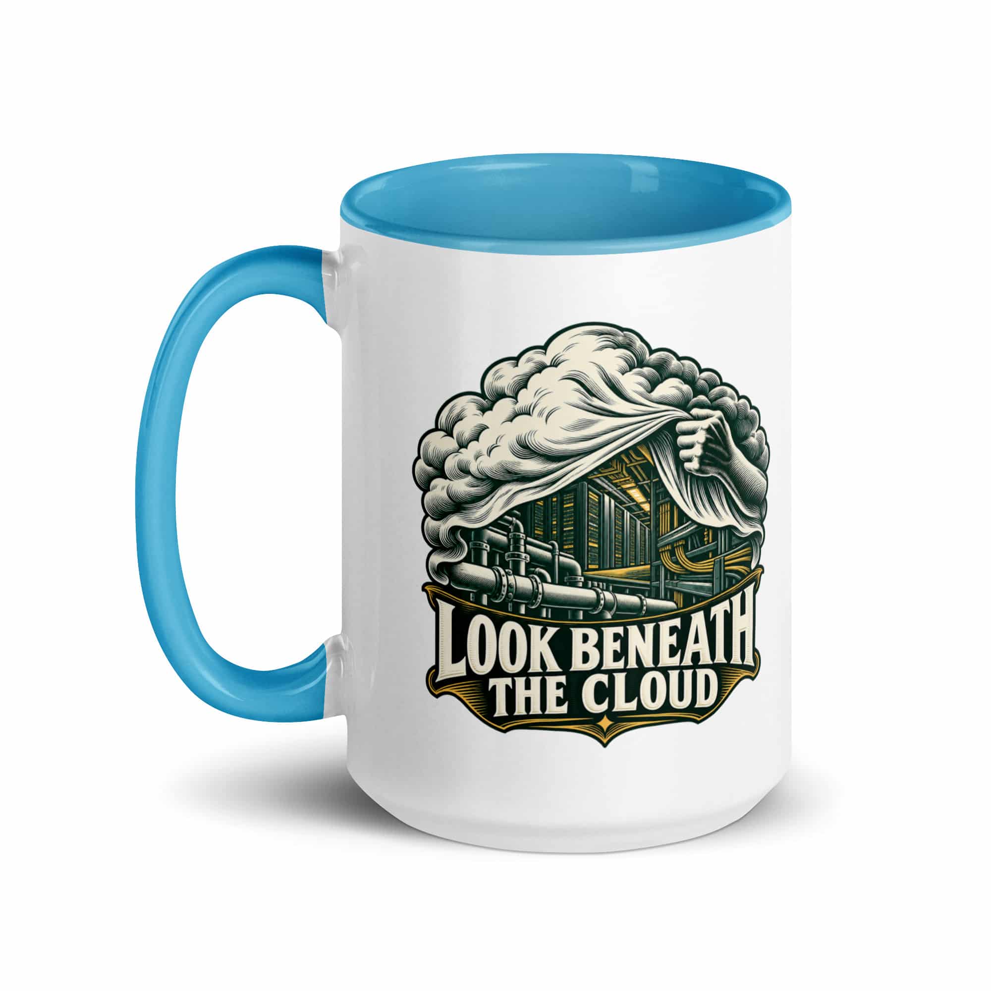 Color Inside Coffee Mug: Look beneath the cloud