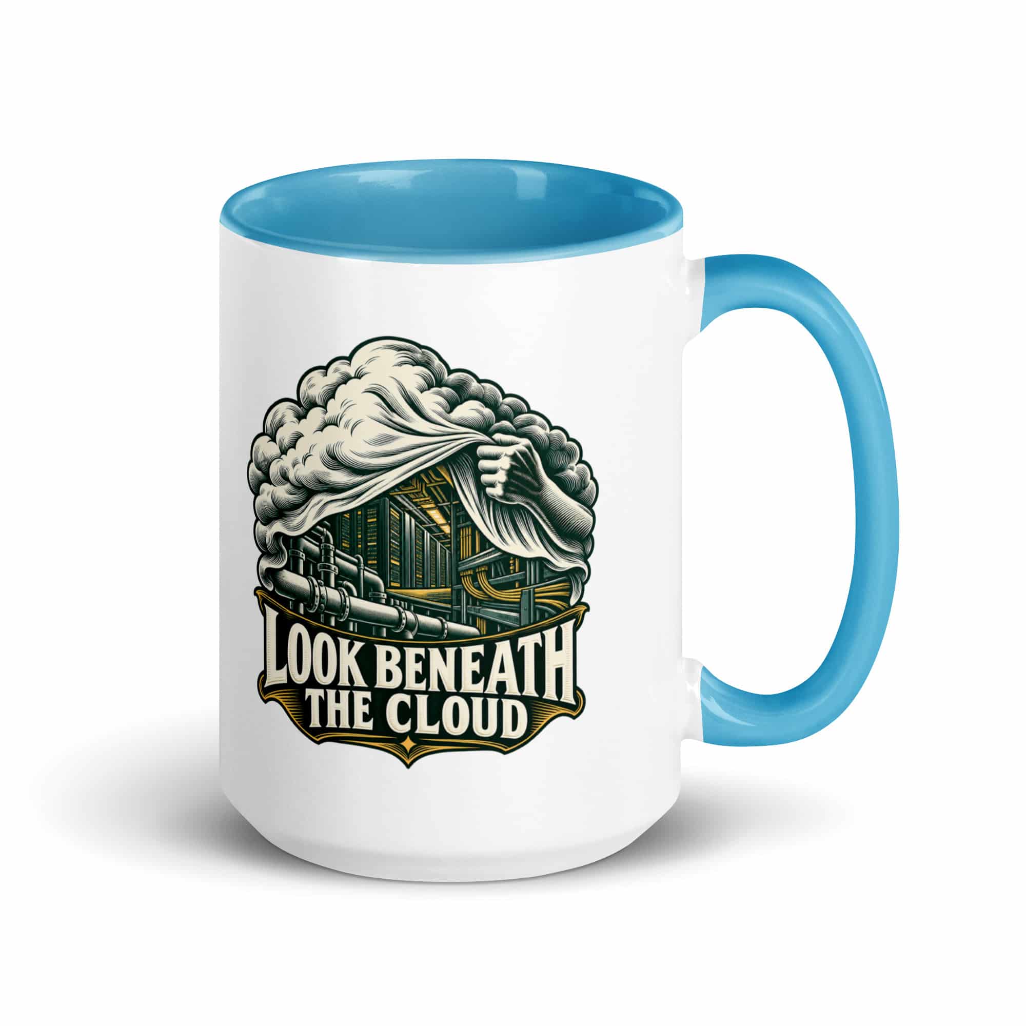 Color Inside Coffee Mug: Look beneath the cloud