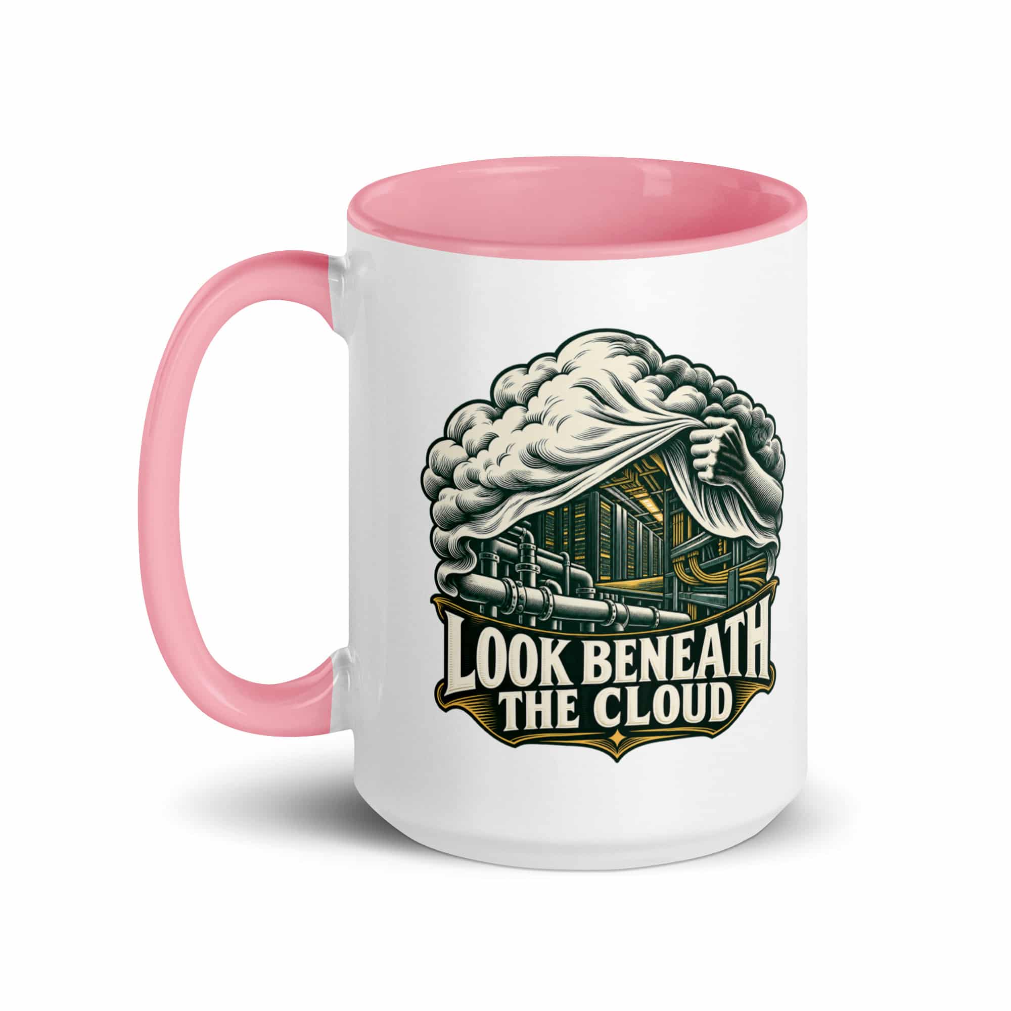 Color Inside Coffee Mug: Look beneath the cloud