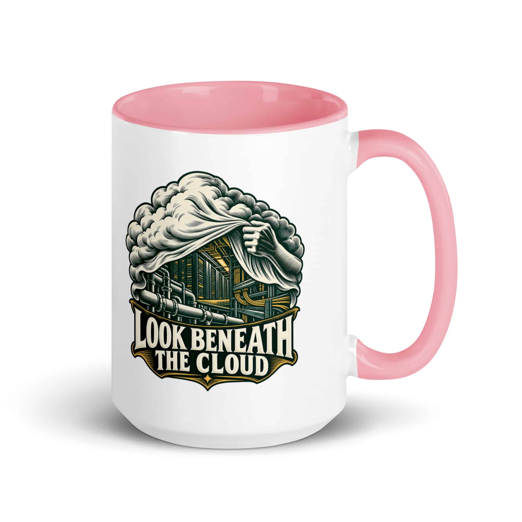 Color Inside Coffee Mug: Look beneath the cloud