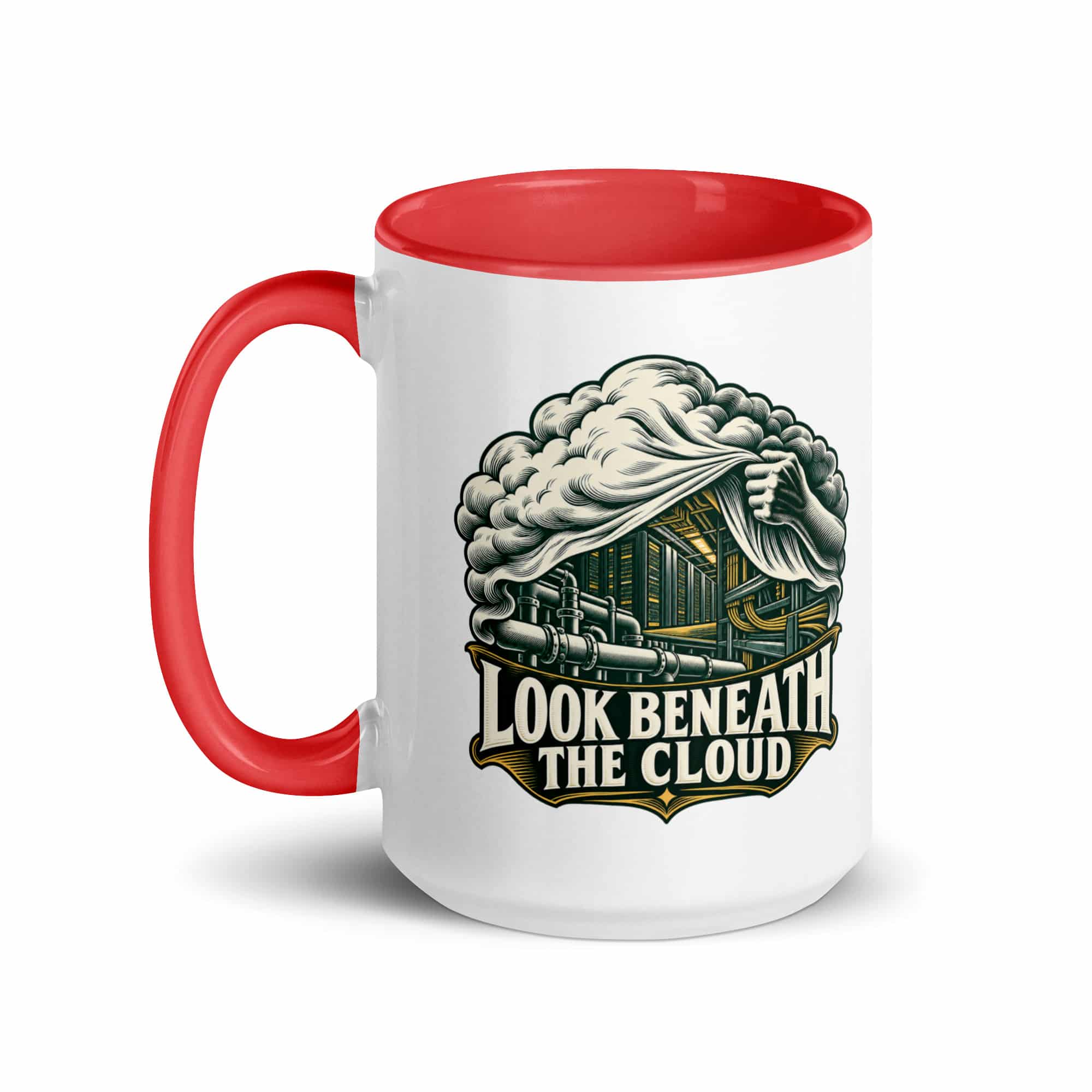 Color Inside Coffee Mug: Look beneath the cloud