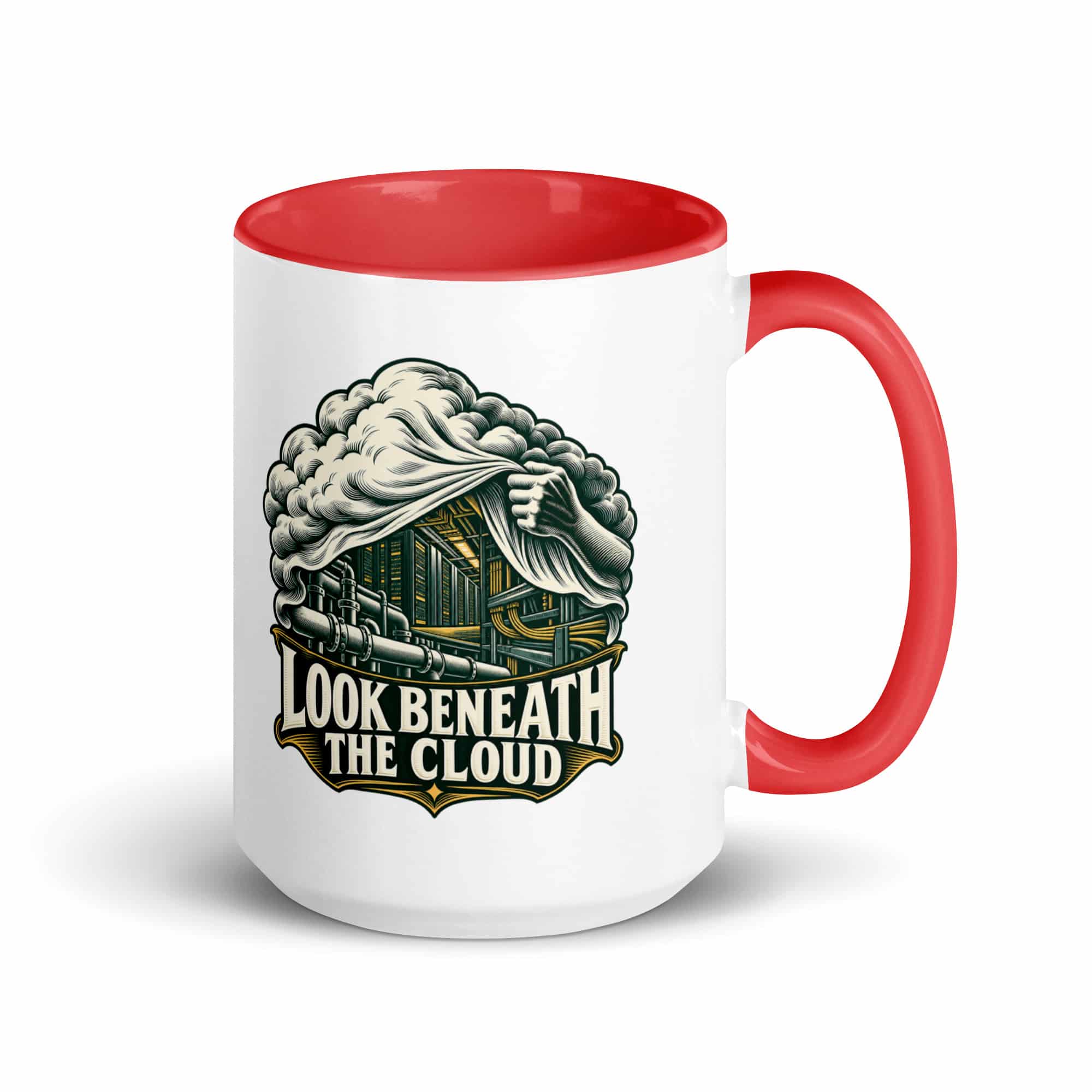 Color Inside Coffee Mug: Look beneath the cloud