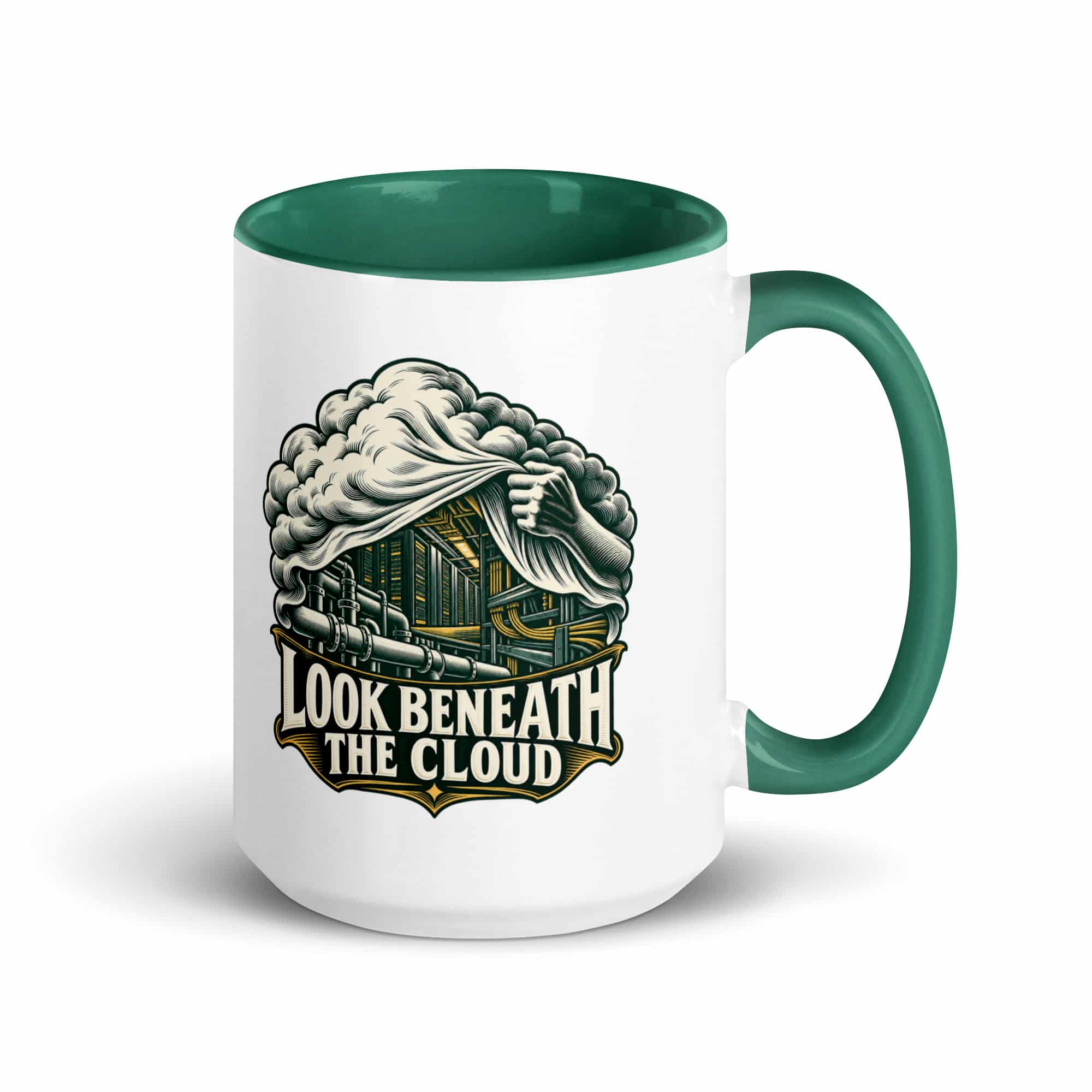 Color Inside Coffee Mug: Look beneath the cloud