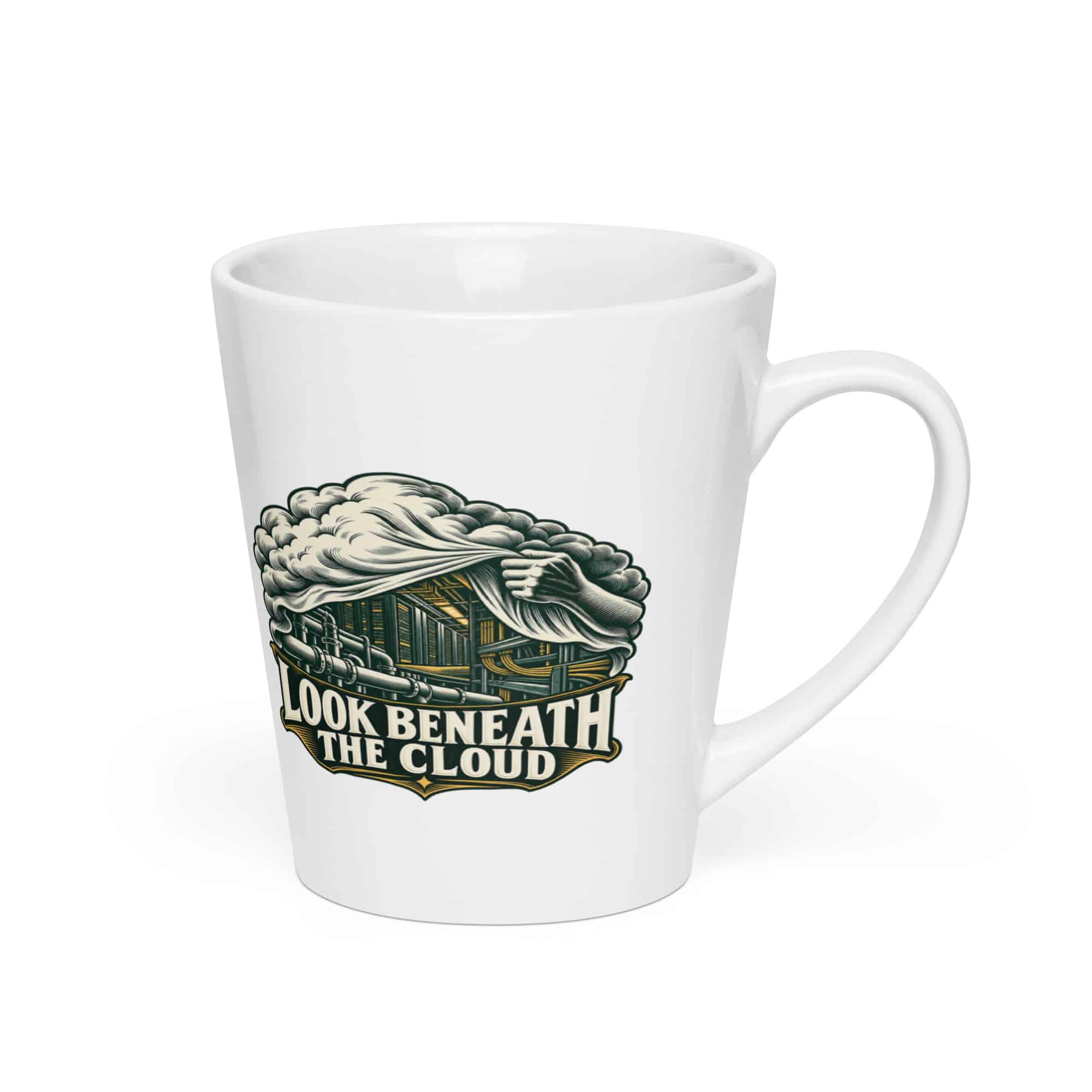 Latte Mug: Look beneath the cloud