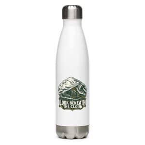 Stainless Steel Water Bottle: Look beneath the cloud - 17 oz - Main