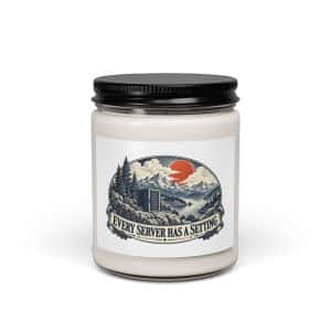 Soy Wax Candle: Every server has a setting - 9oz - Main