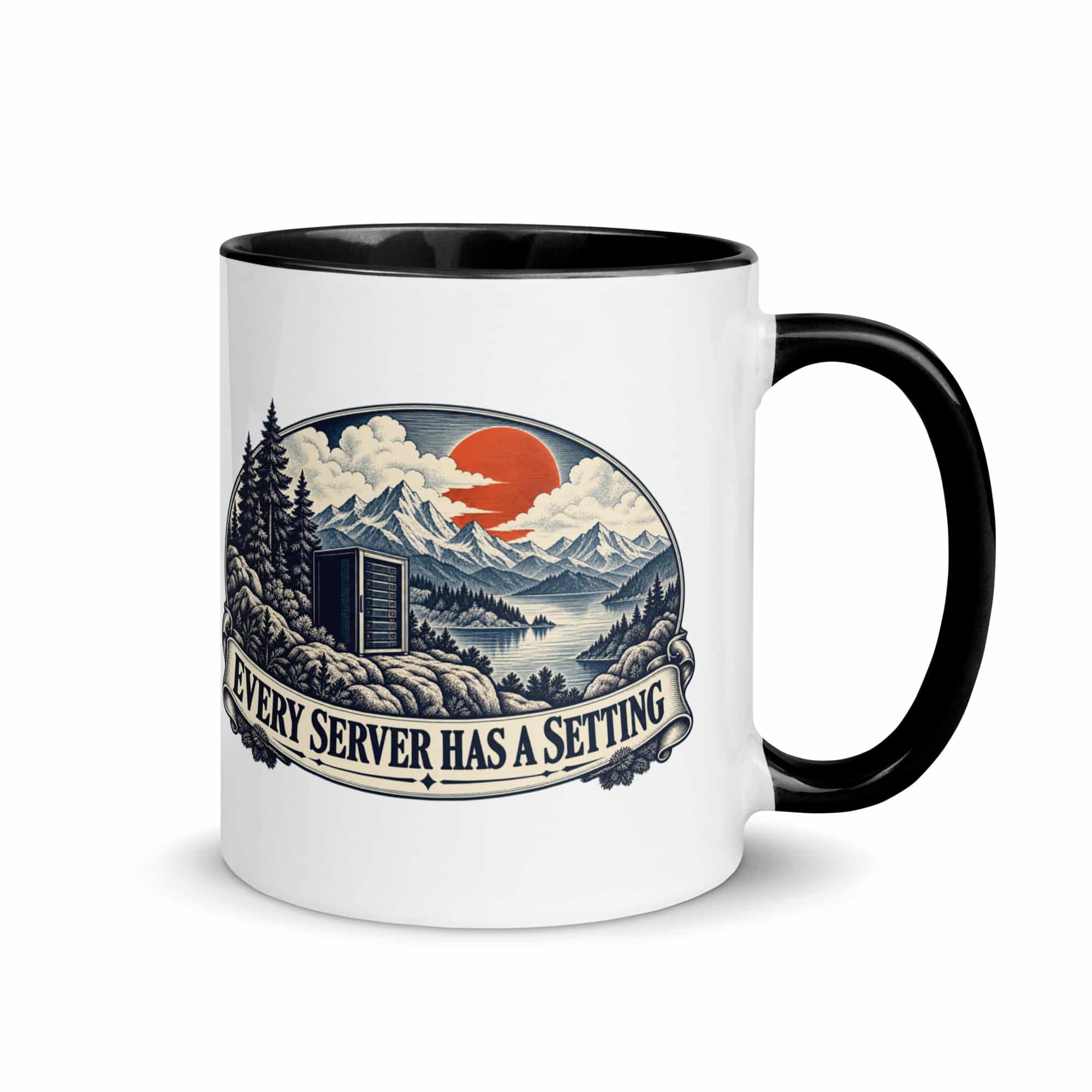 Color Inside Coffee Mug: Every server has a setting