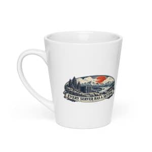 Latte Mug: Every server has a setting - 12 oz - Main