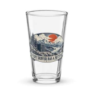 Pint Glass: Every server has a setting - 16 oz - Main