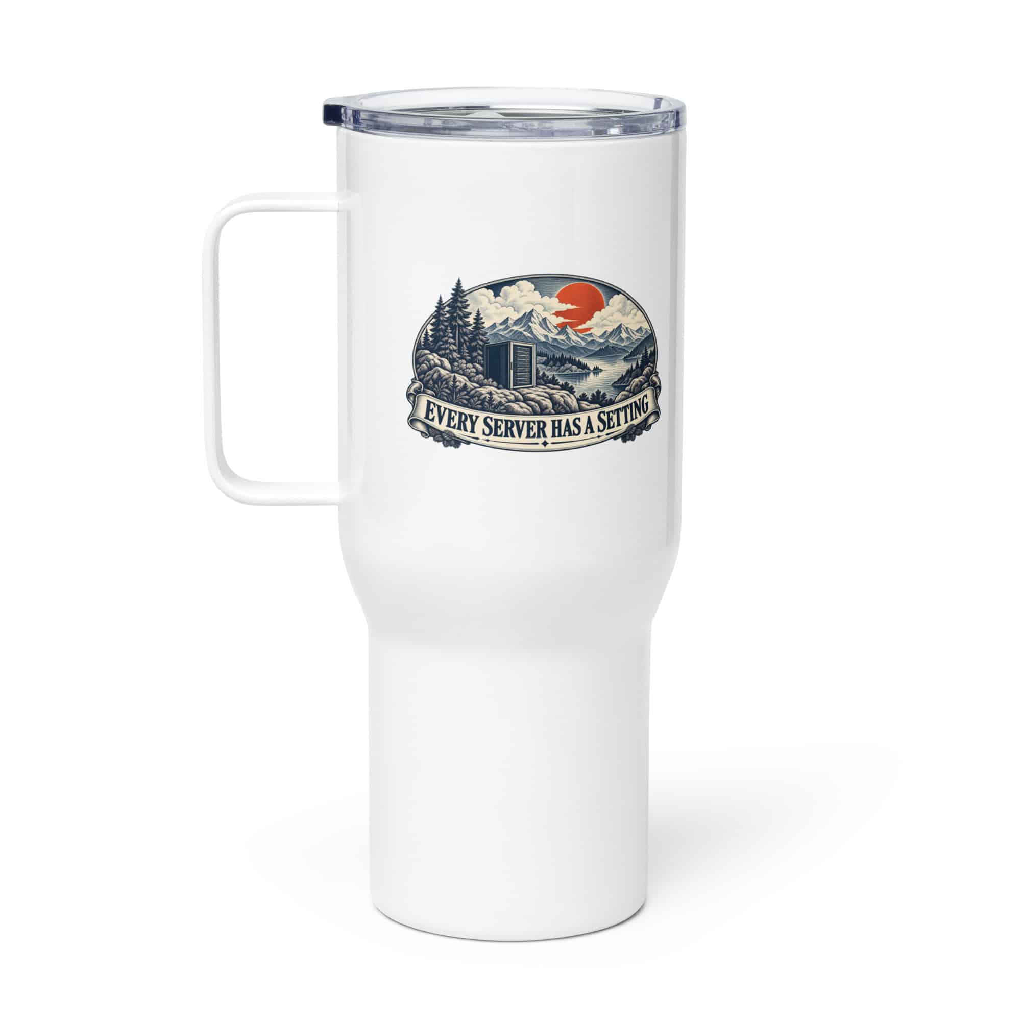 Travel Mug: Every server has a setting