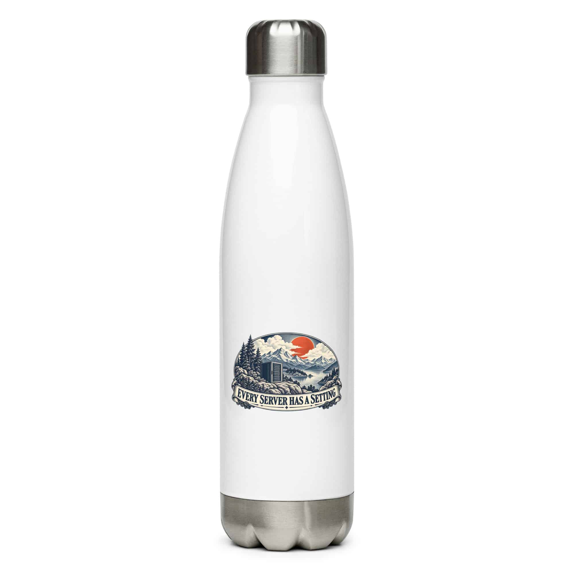 Stainless Steel Water Bottle: Every server has a setting