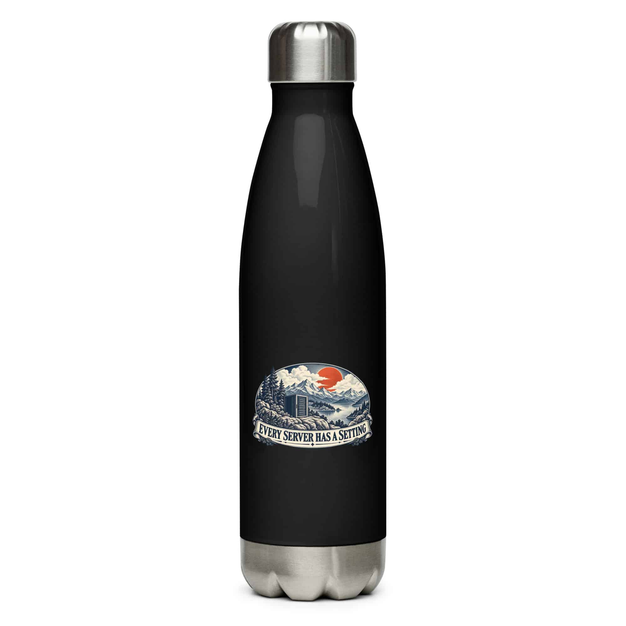 Stainless Steel Water Bottle: Every server has a setting