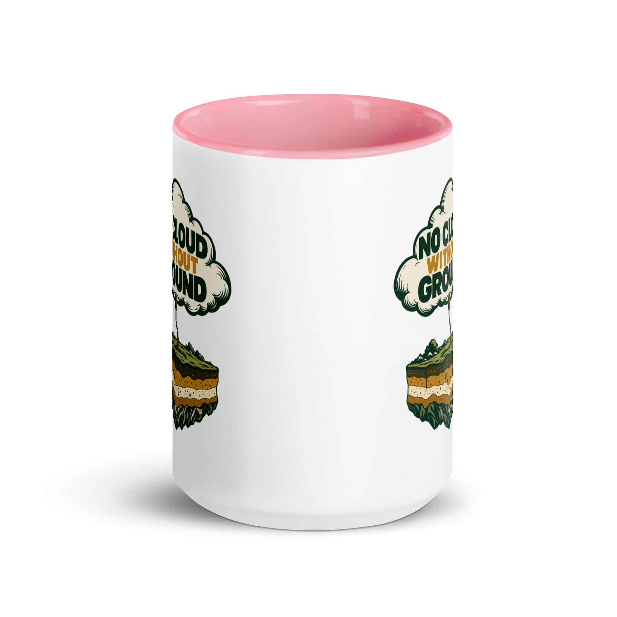 Color Inside Coffee Mug: No cloud without ground