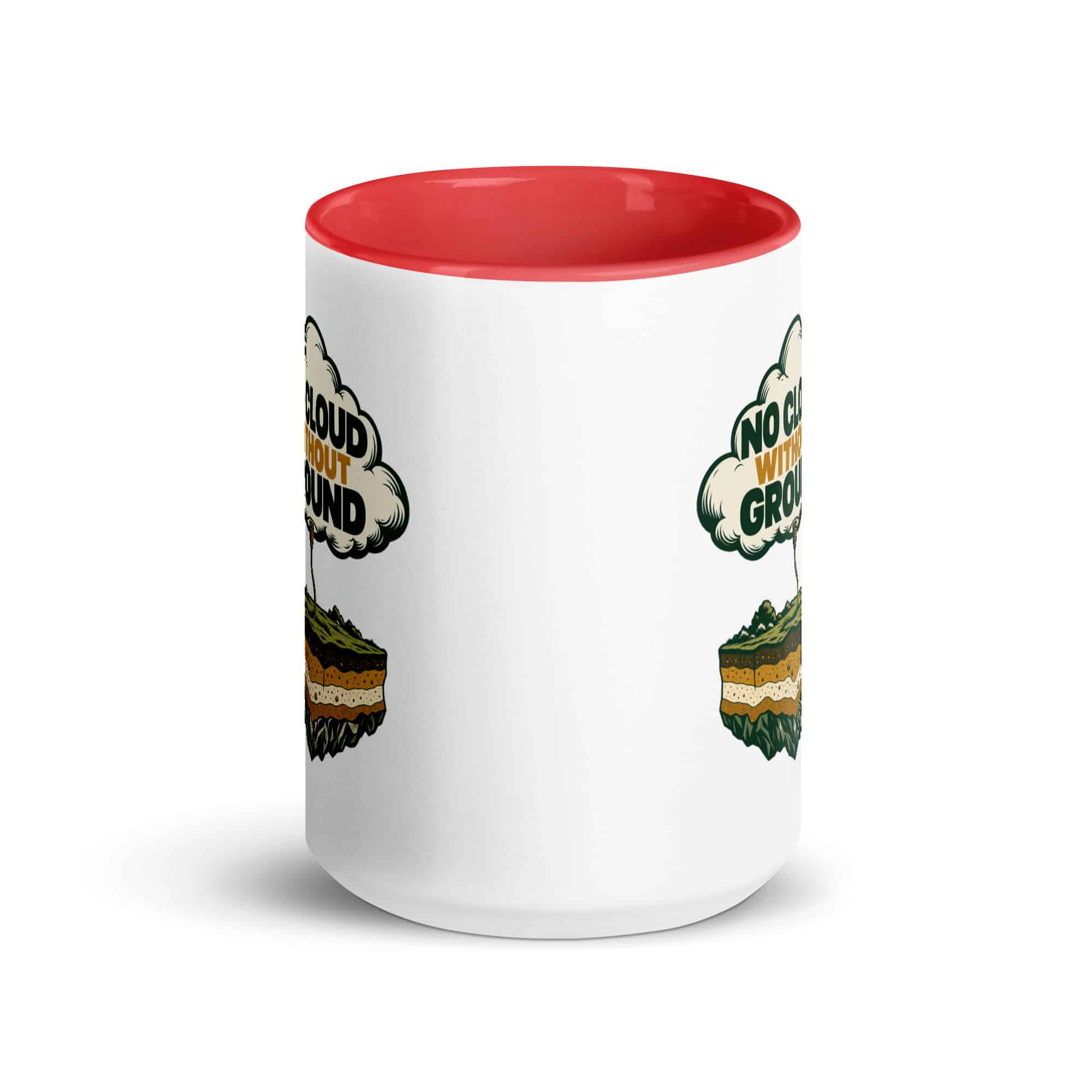 Color Inside Coffee Mug: No cloud without ground