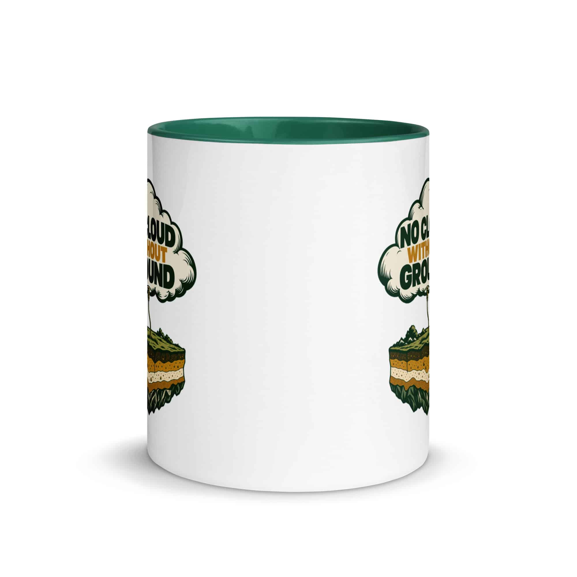 Color Inside Coffee Mug: No cloud without ground