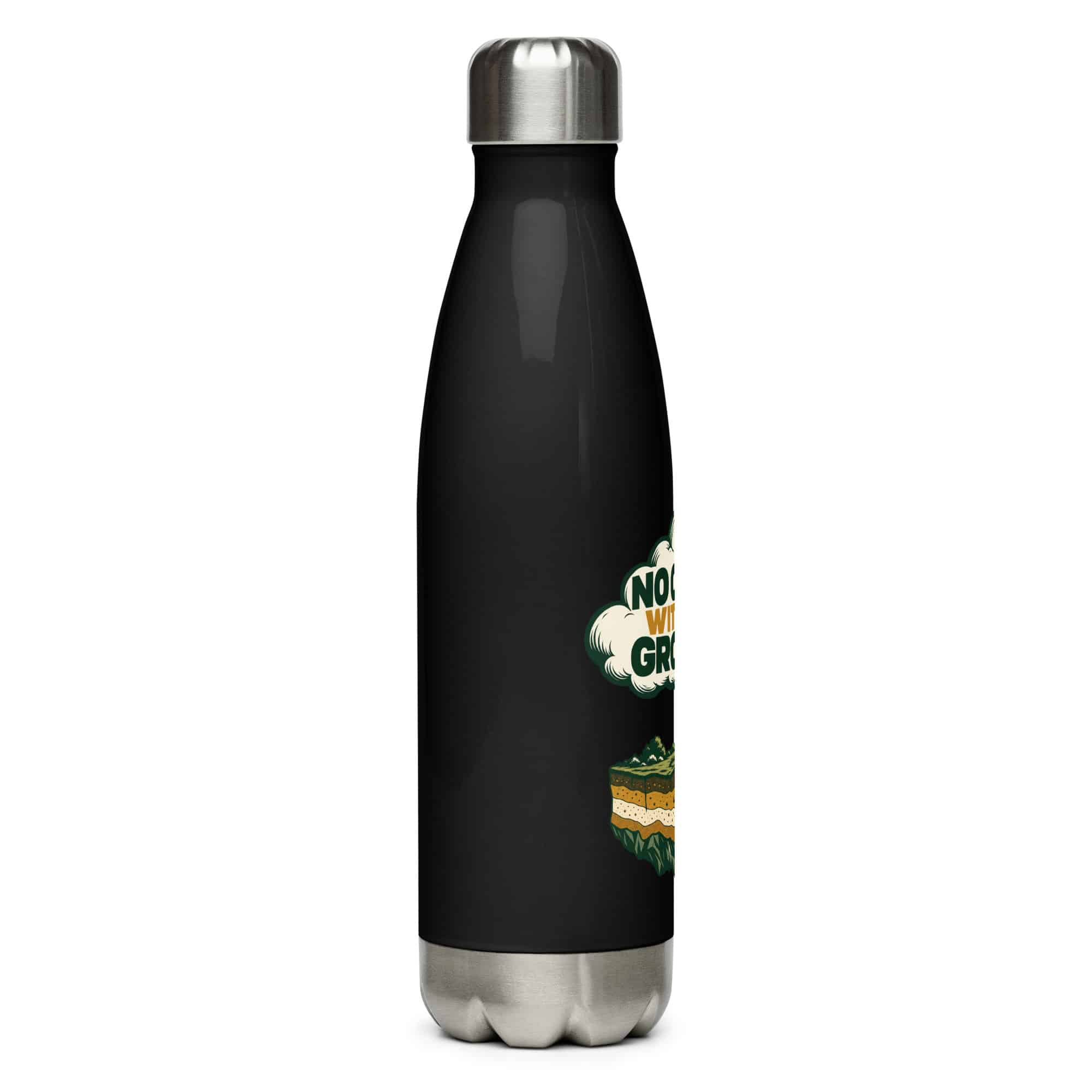 Stainless Steel Water Bottle: No cloud without ground