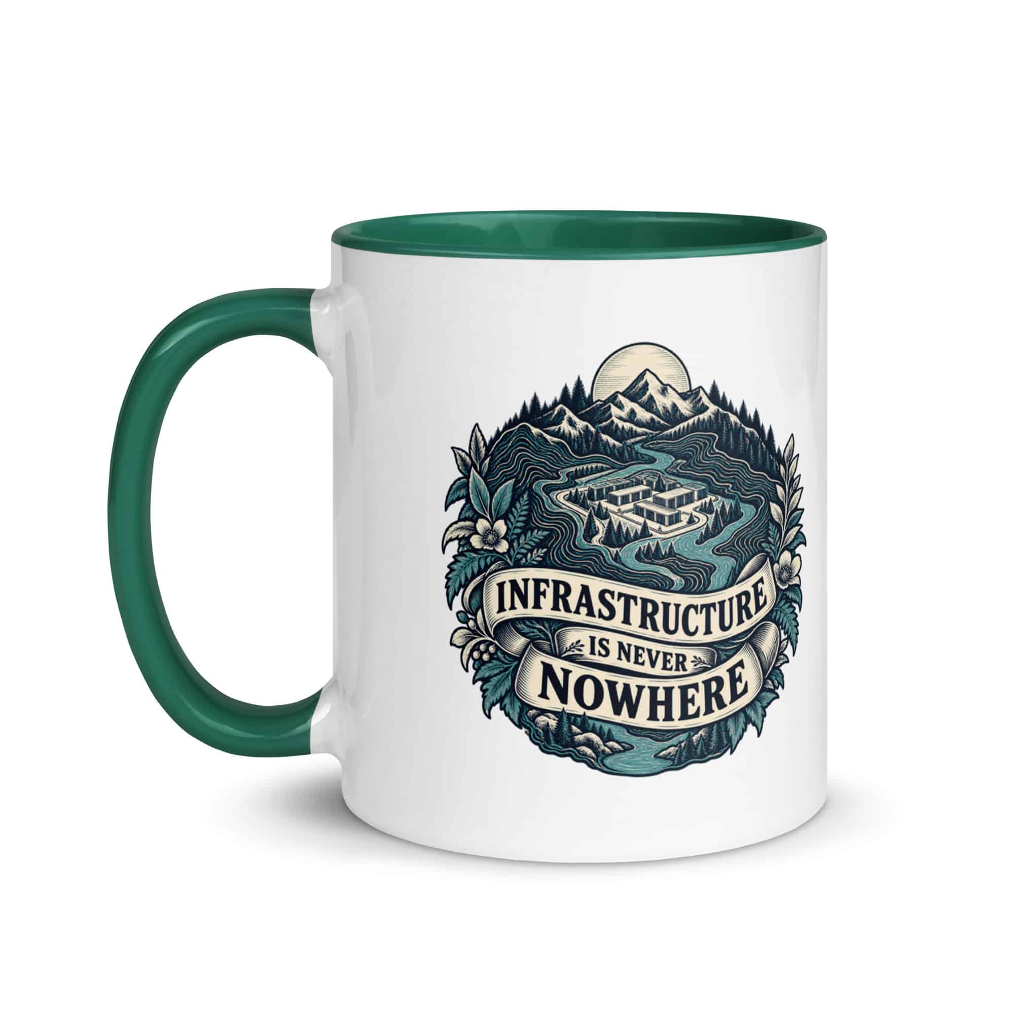 Color Inside Coffee Mug: Infrastructure is never nowhere