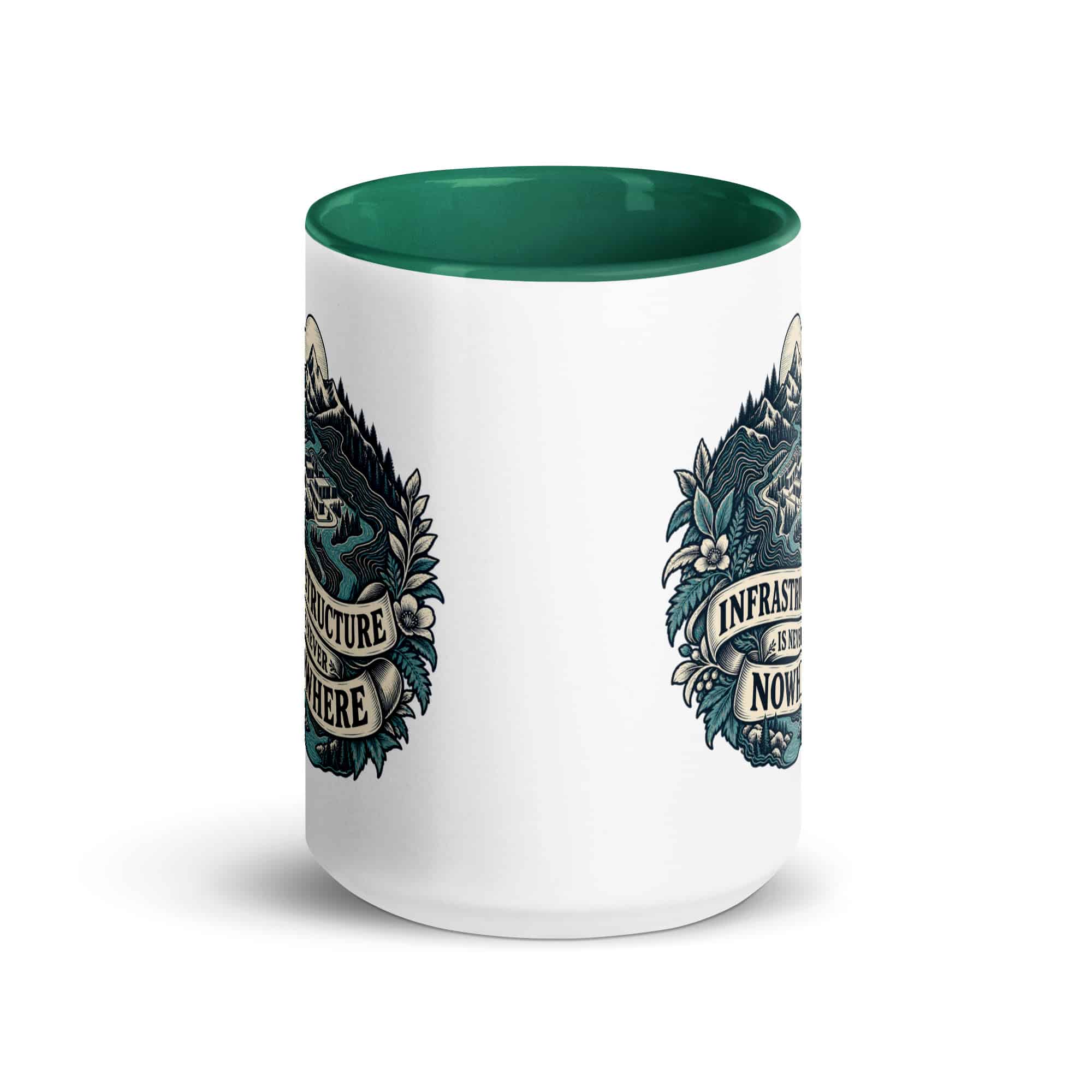 Color Inside Coffee Mug: Infrastructure is never nowhere
