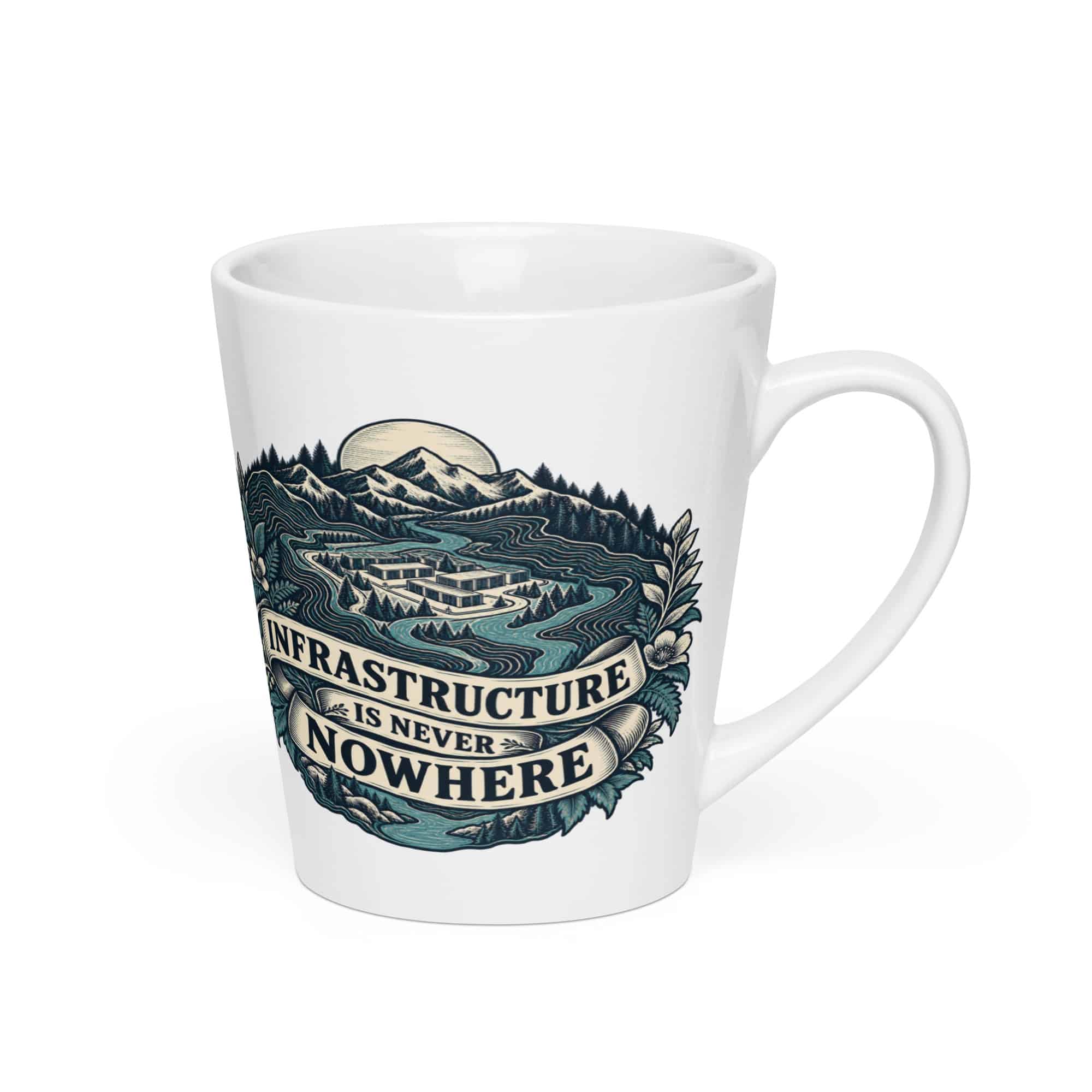 Latte Mug: Infrastructure is never nowhere