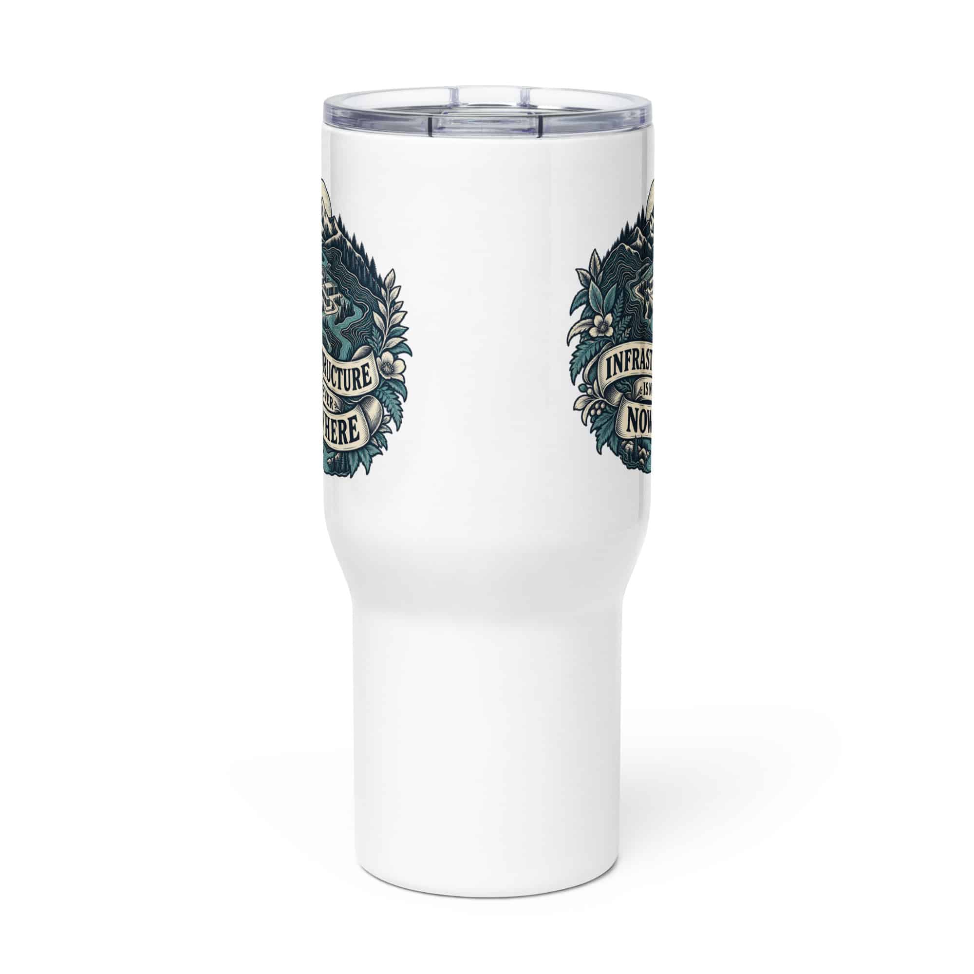 Travel Mug: Infrastructure is never nowhere