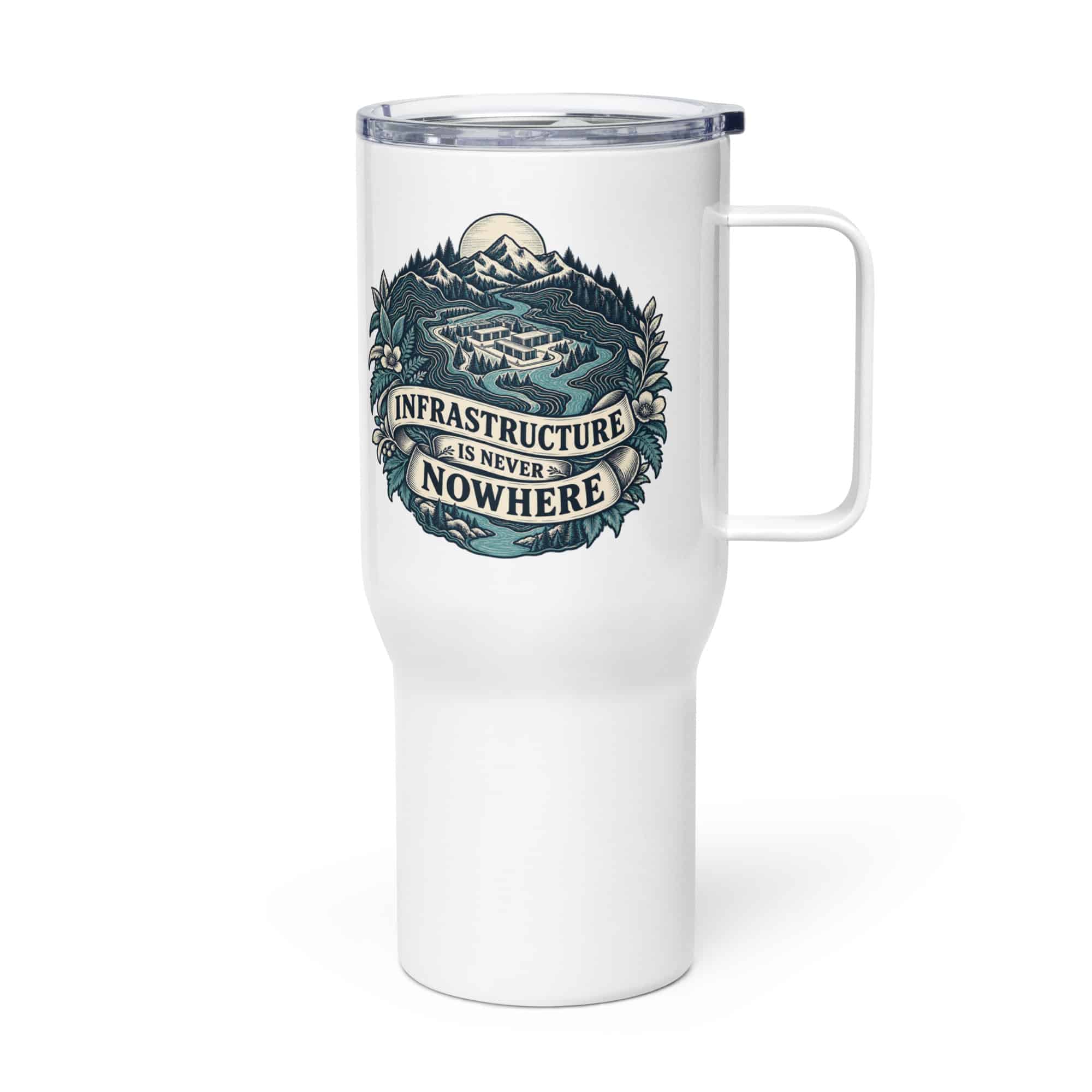 Travel Mug: Infrastructure is never nowhere