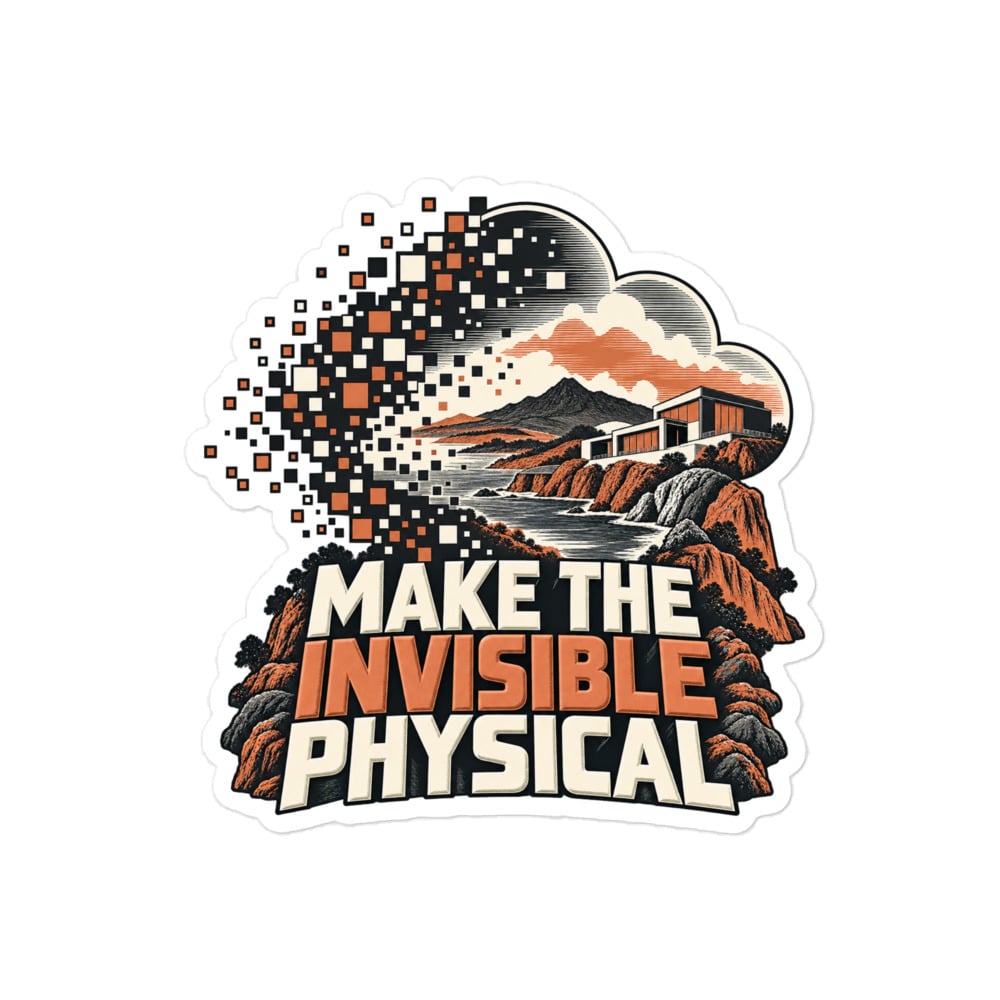 Vinyl Sticker: Make the invisible physical