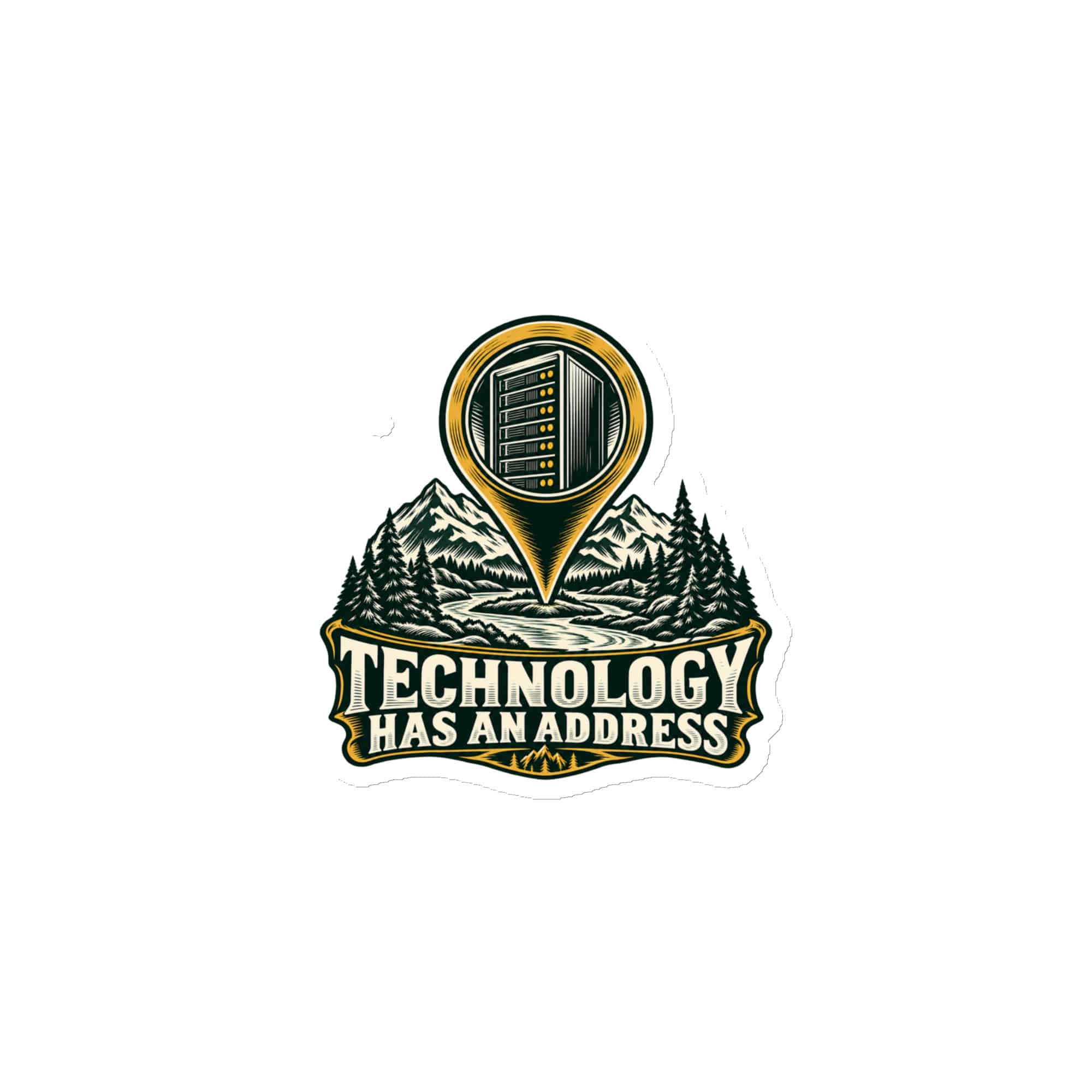 Die-Cut Magnet: Technology has an address