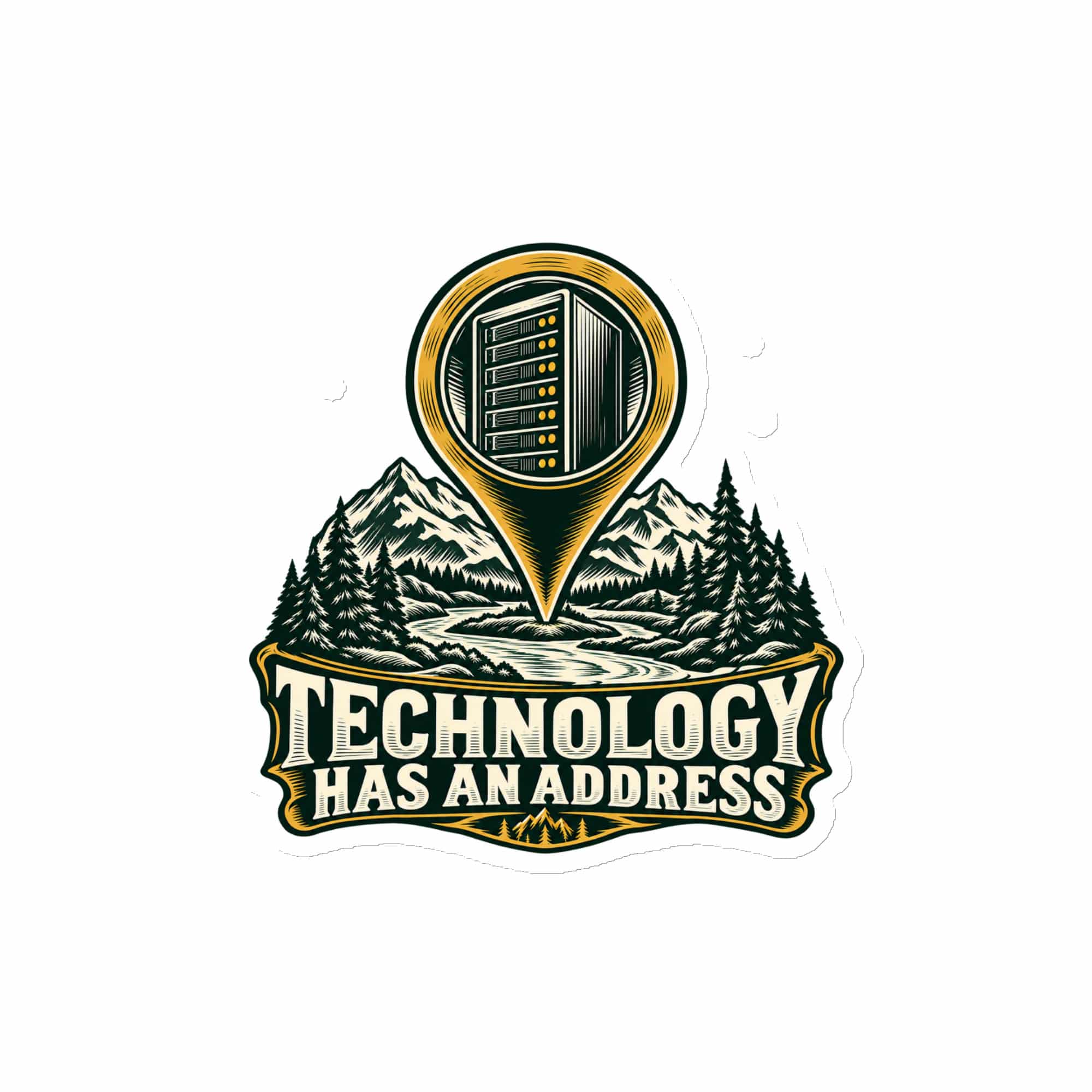 Die-Cut Magnet: Technology has an address