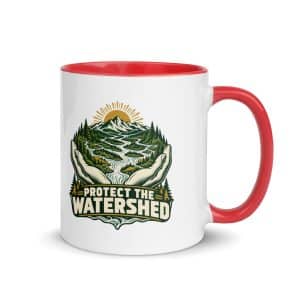 Color Inside Coffee Mug: Protect the watershed - 11 oz - Main