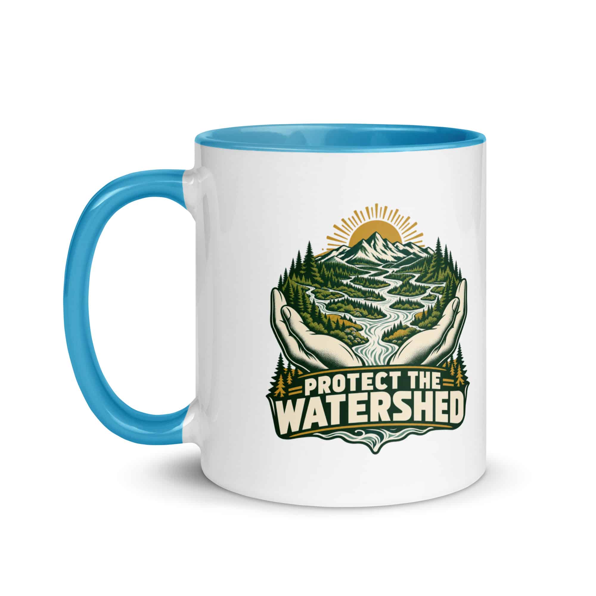 Color Inside Coffee Mug: Protect the watershed