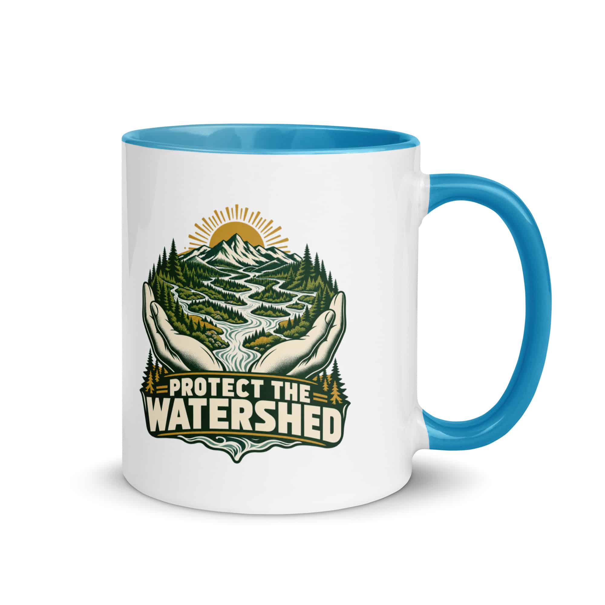 Color Inside Coffee Mug: Protect the watershed
