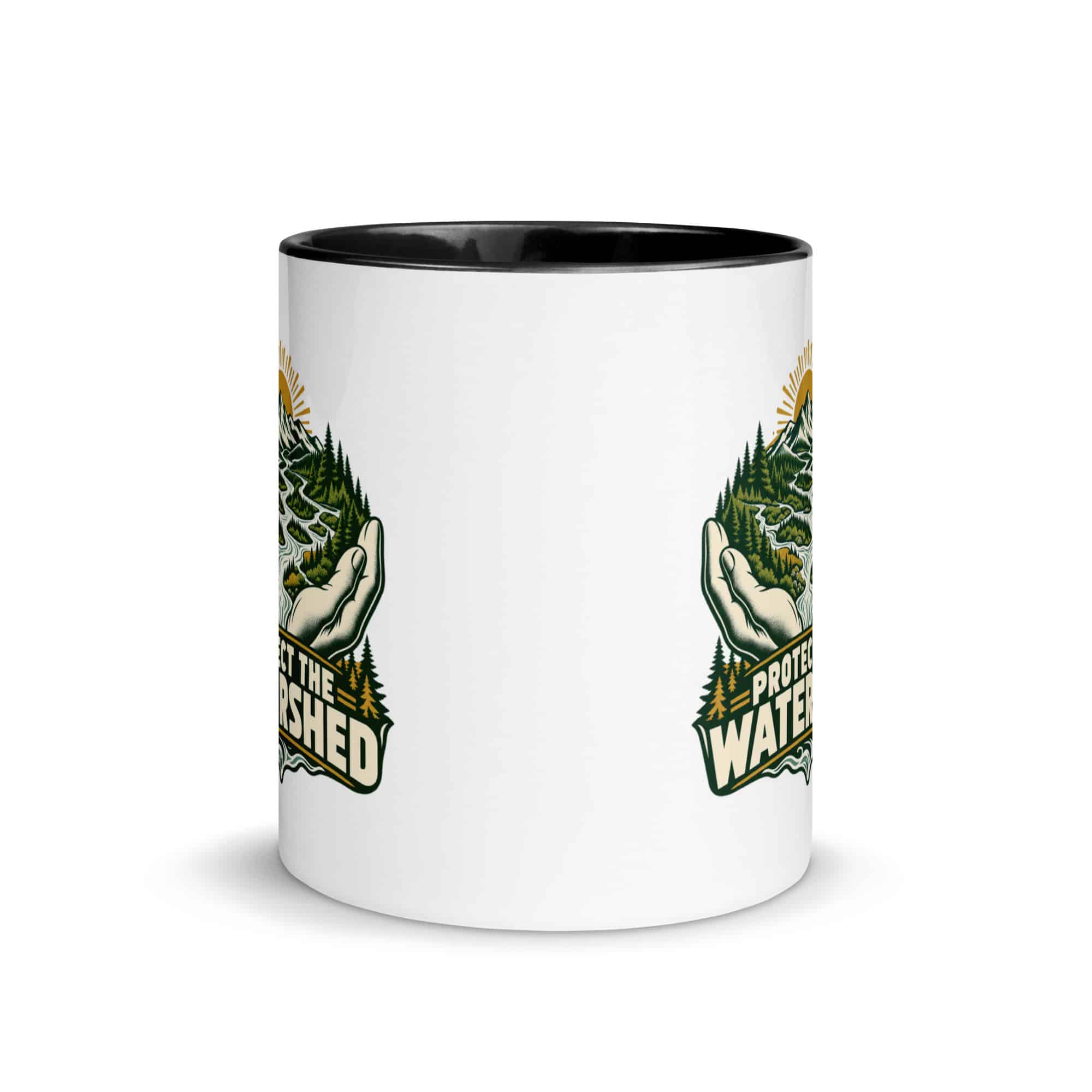 Color Inside Coffee Mug: Protect the watershed