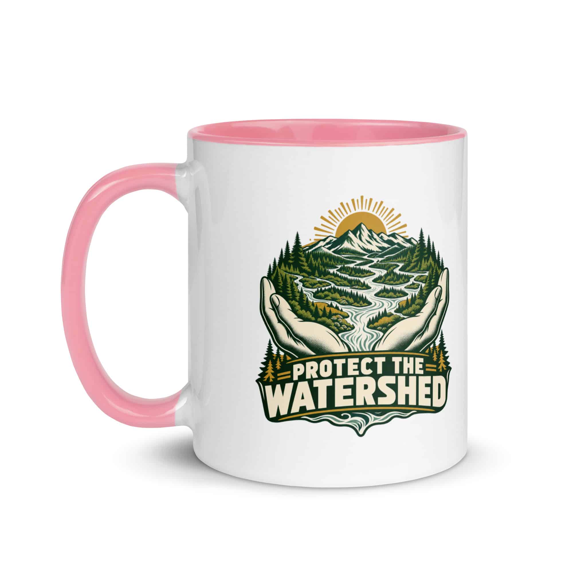 Color Inside Coffee Mug: Protect the watershed