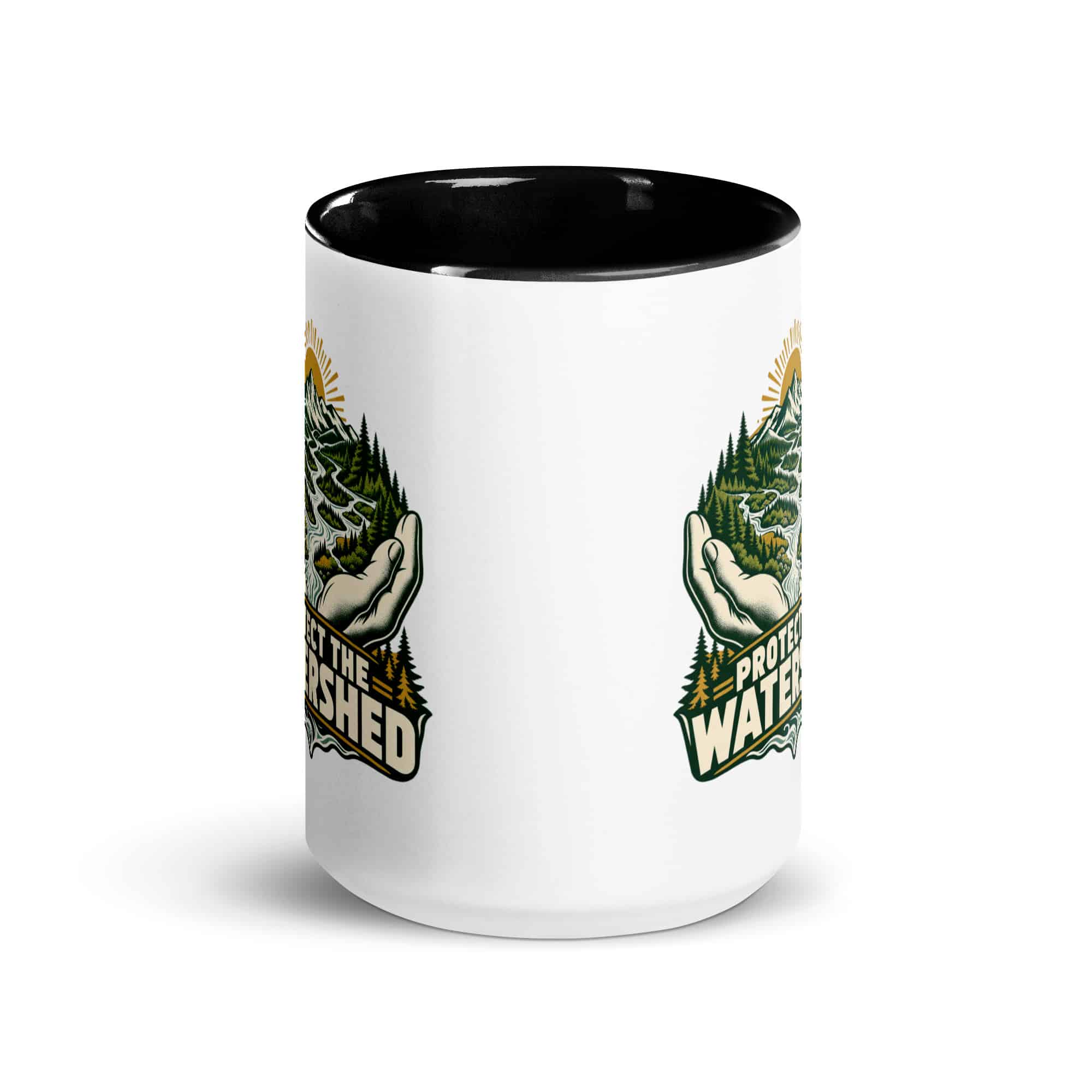 Color Inside Coffee Mug: Protect the watershed