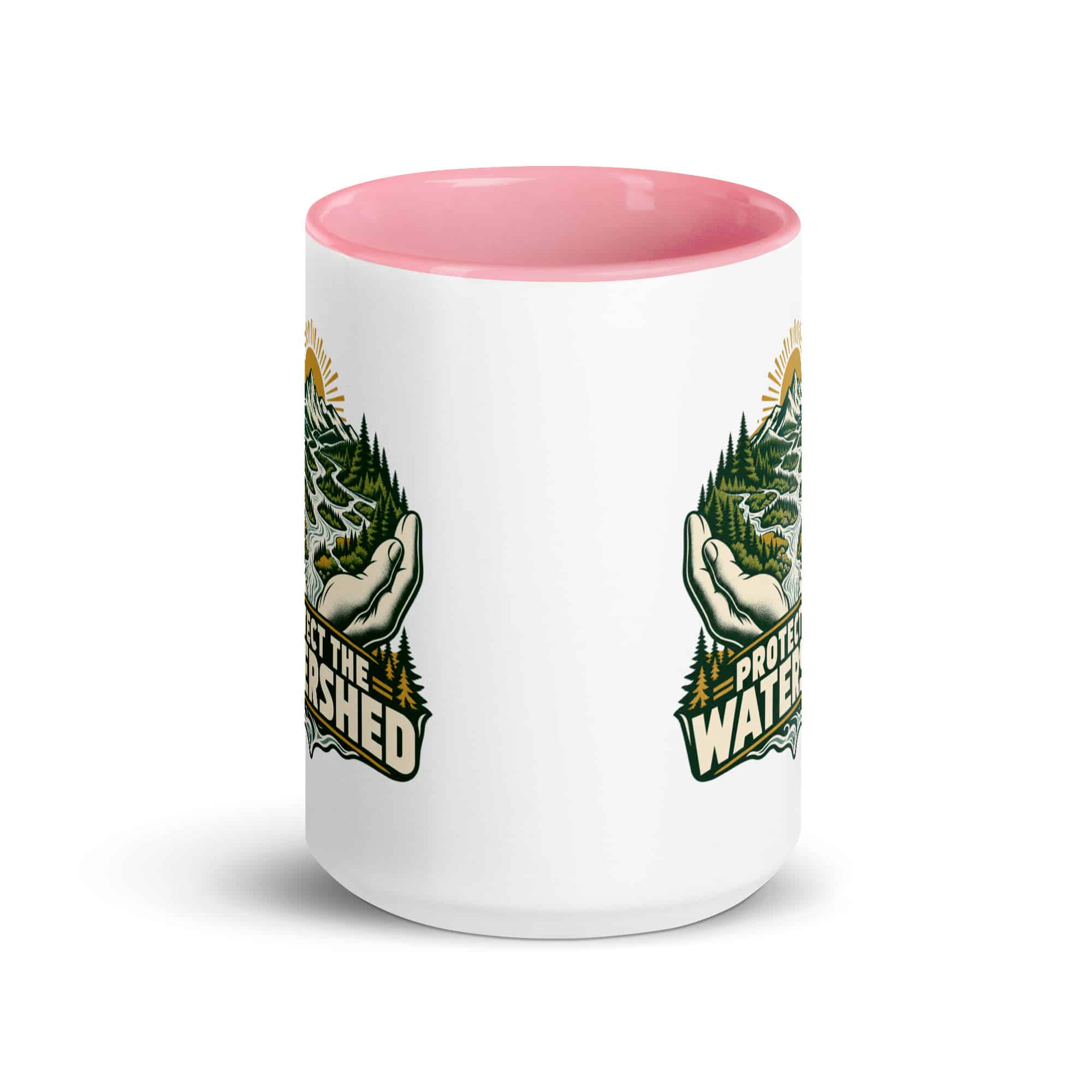 Color Inside Coffee Mug: Protect the watershed