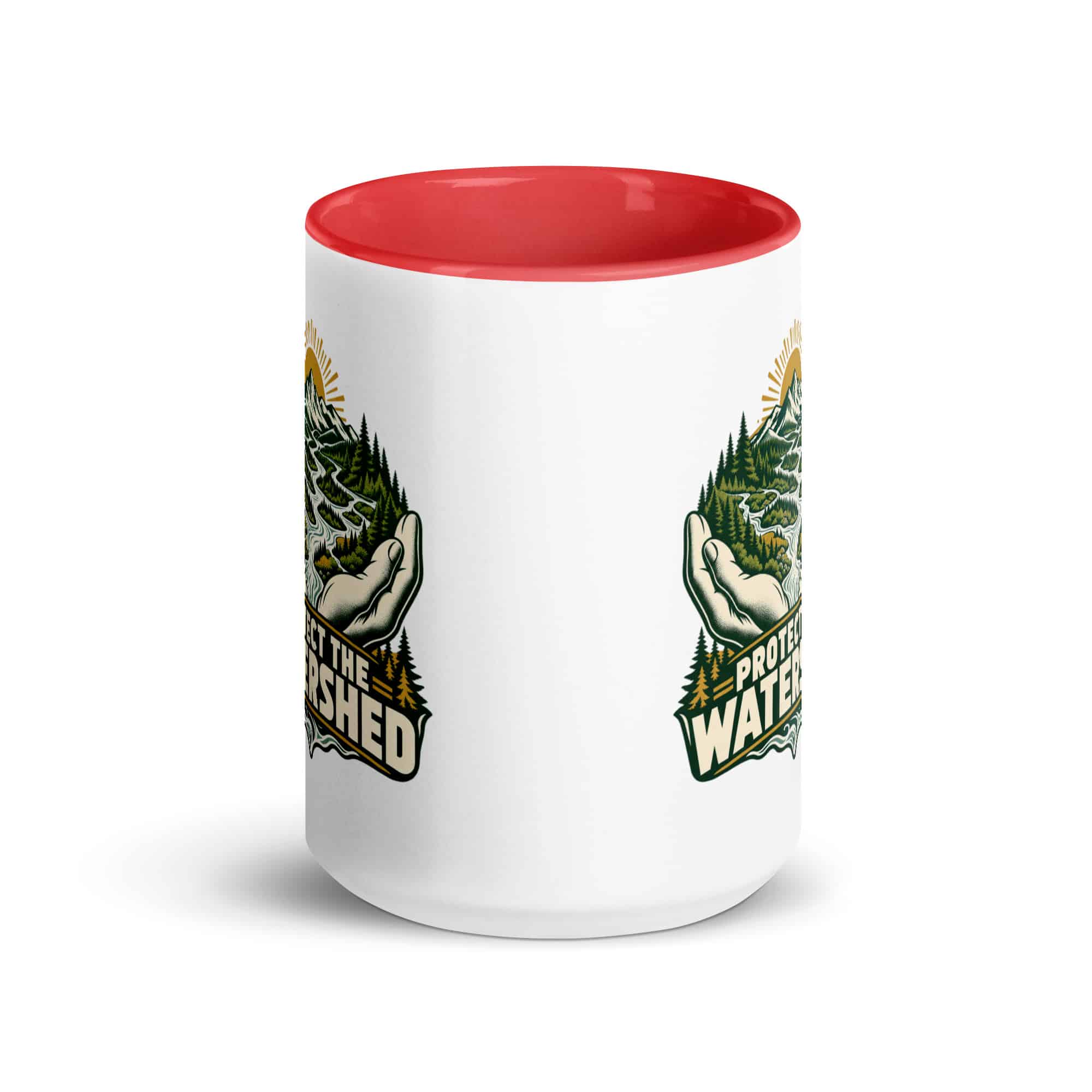 Color Inside Coffee Mug: Protect the watershed