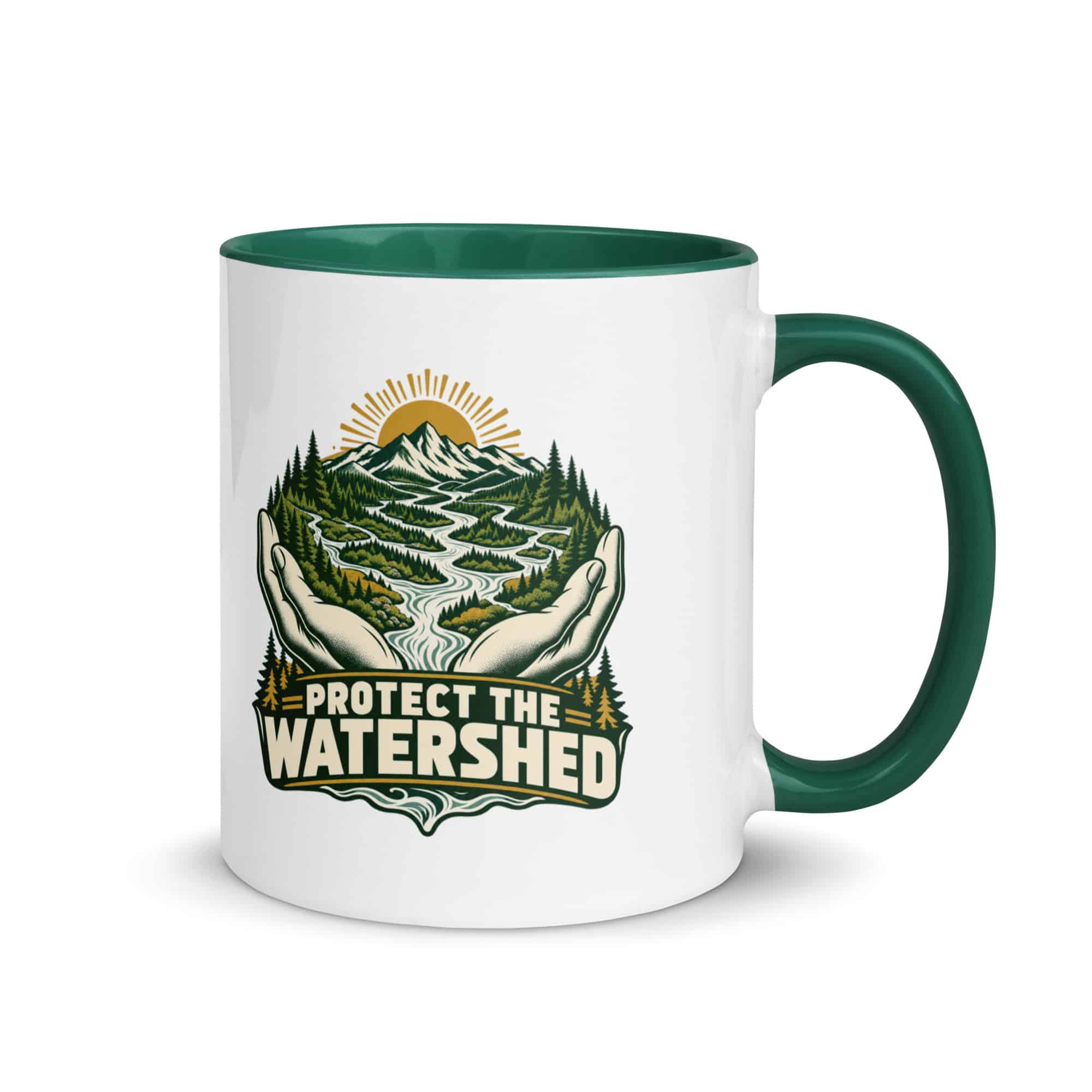Color Inside Coffee Mug: Protect the watershed