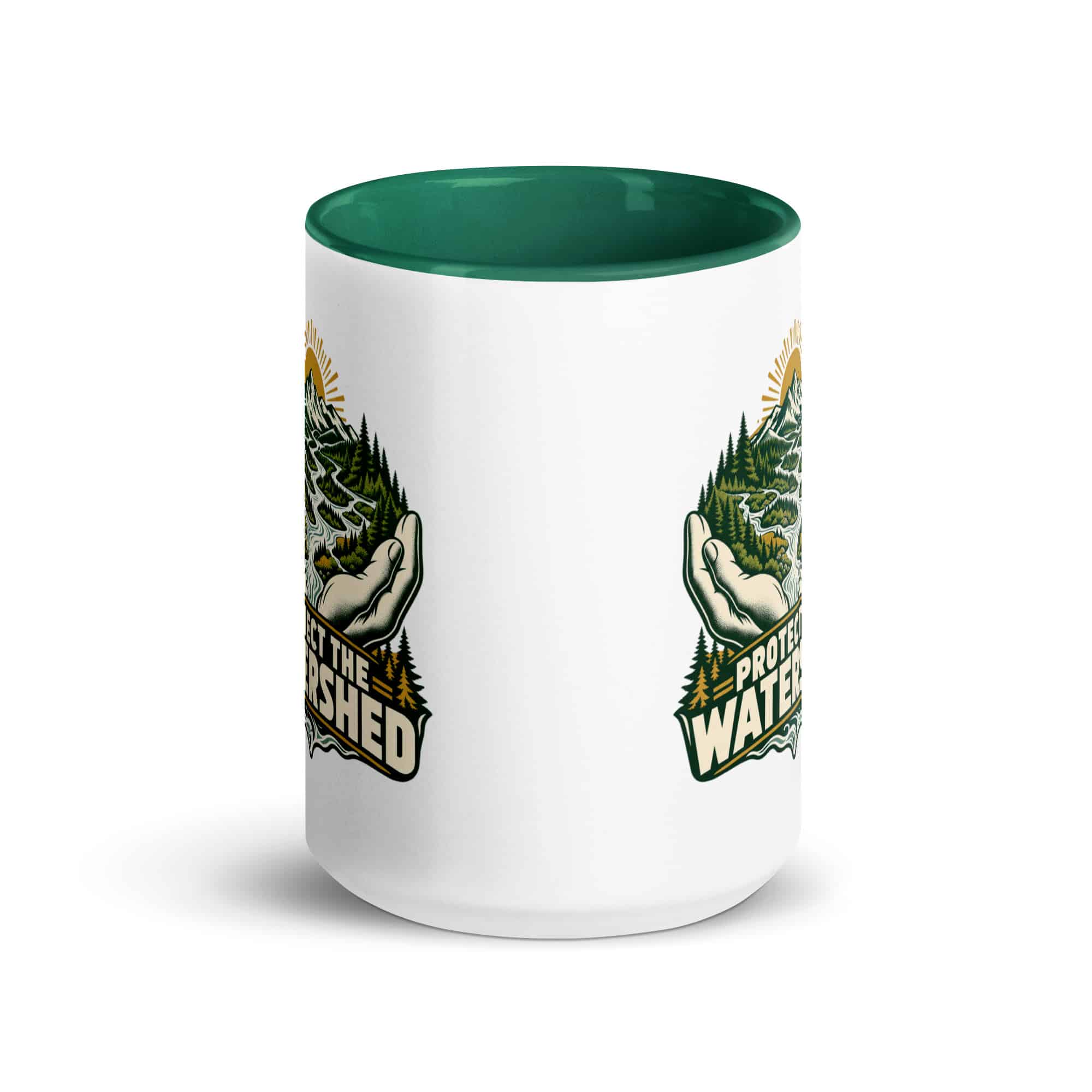 Color Inside Coffee Mug: Protect the watershed