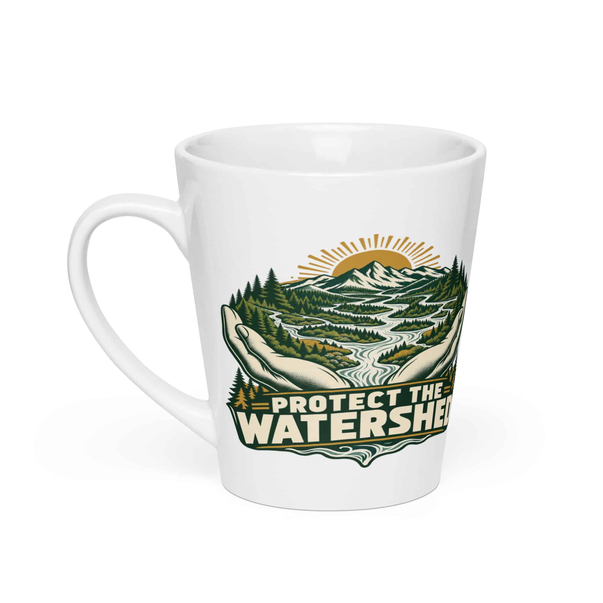 Latte Mug: Protect the watershed