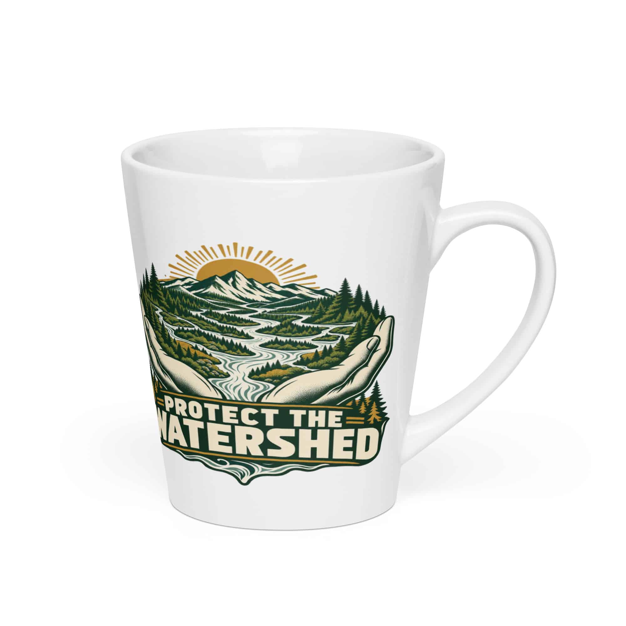 Latte Mug: Protect the watershed