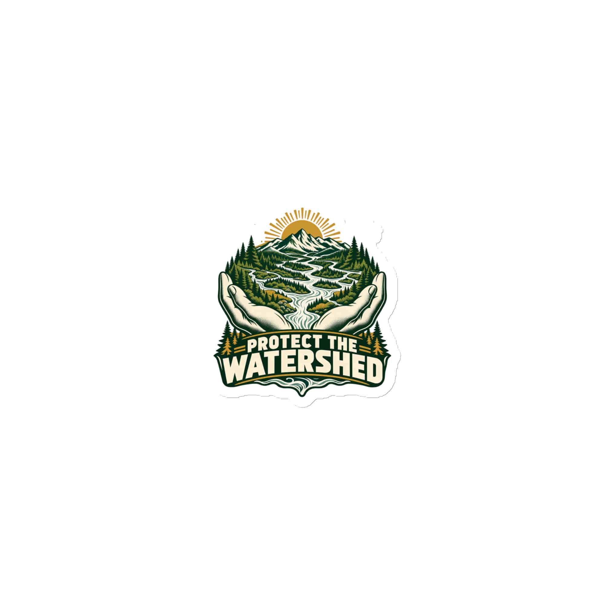 Die-Cut Magnet: Protect the watershed