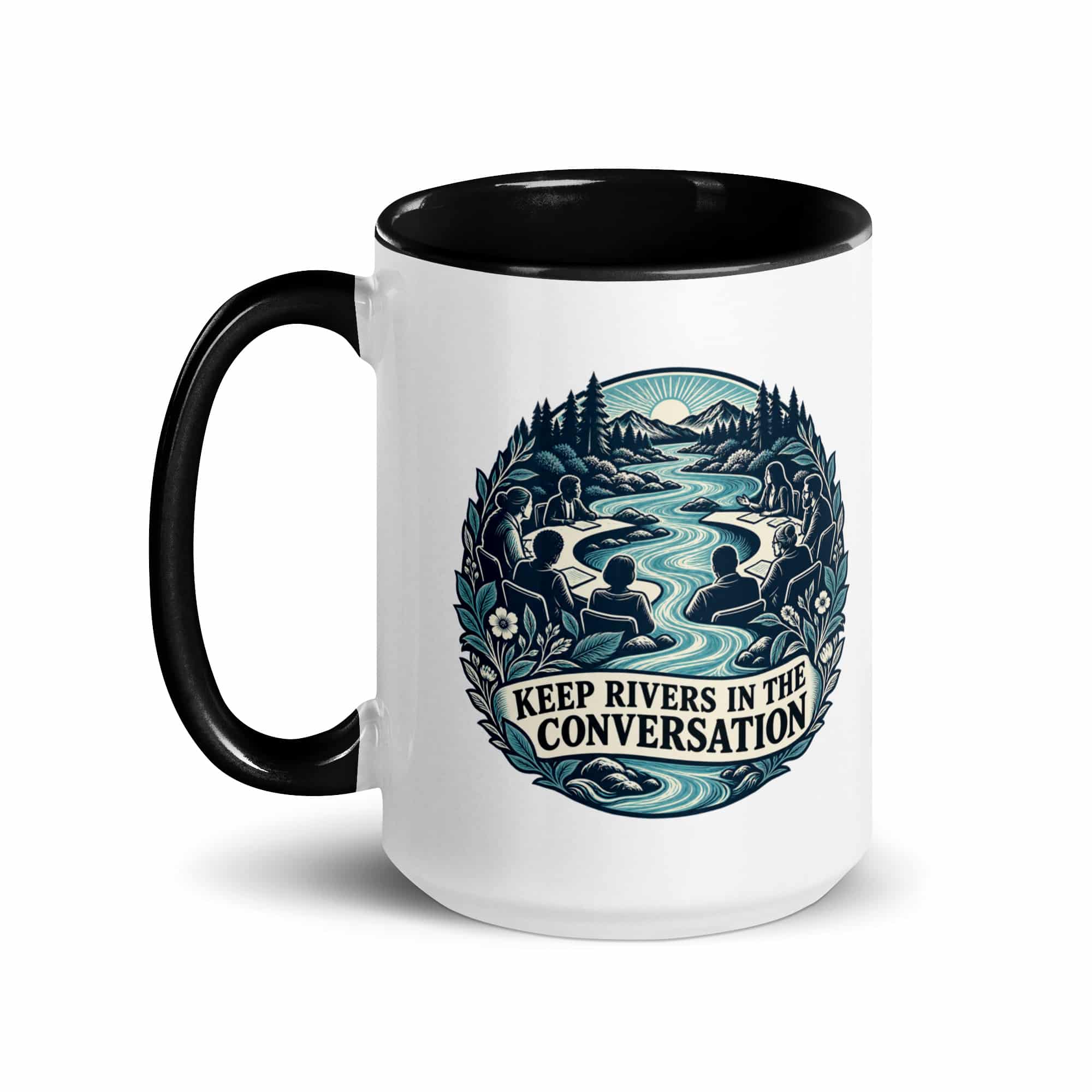 Color Inside Coffee Mug: Keep rivers in the conversation