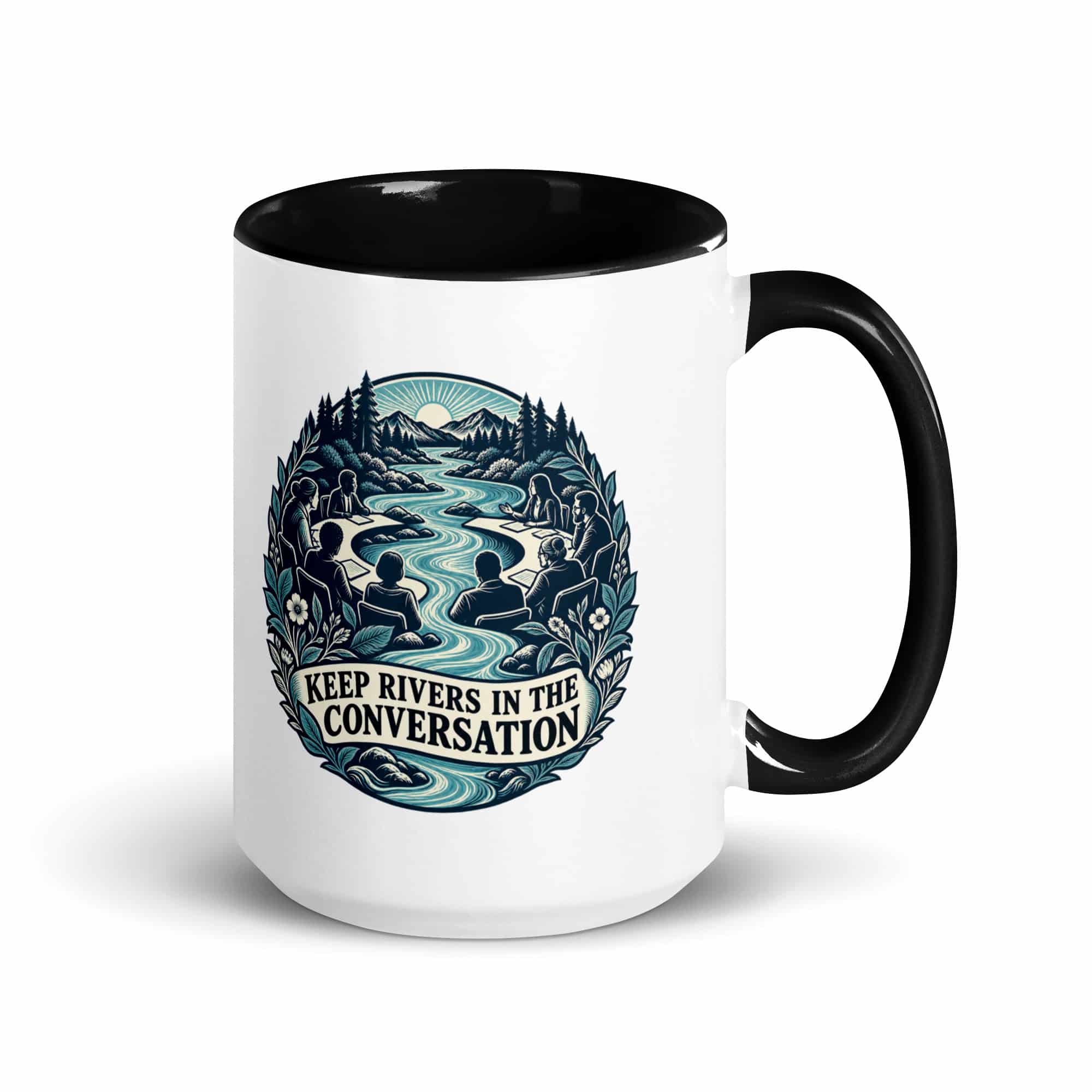 Color Inside Coffee Mug: Keep rivers in the conversation