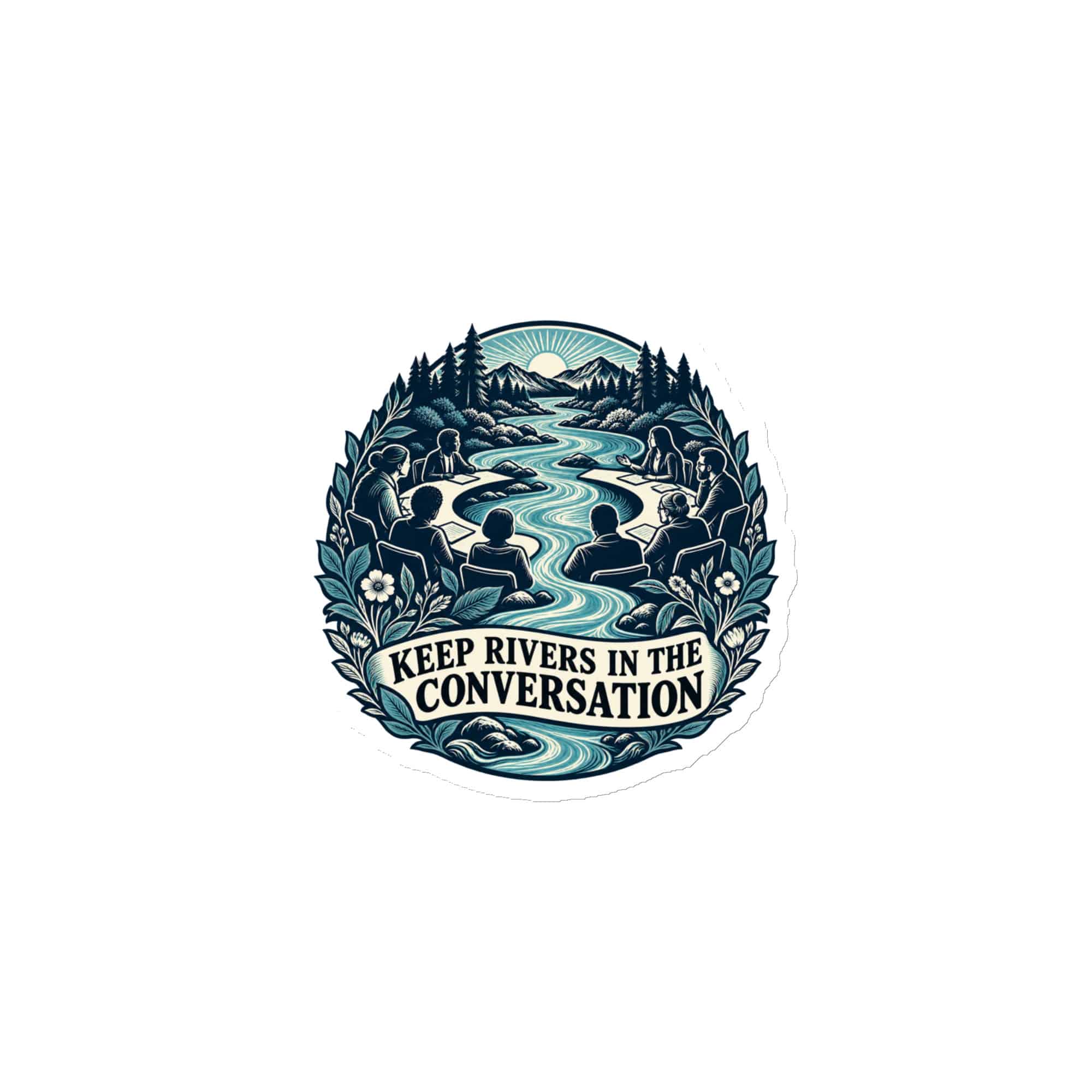 Die-Cut Magnet: Keep rivers in the conversation