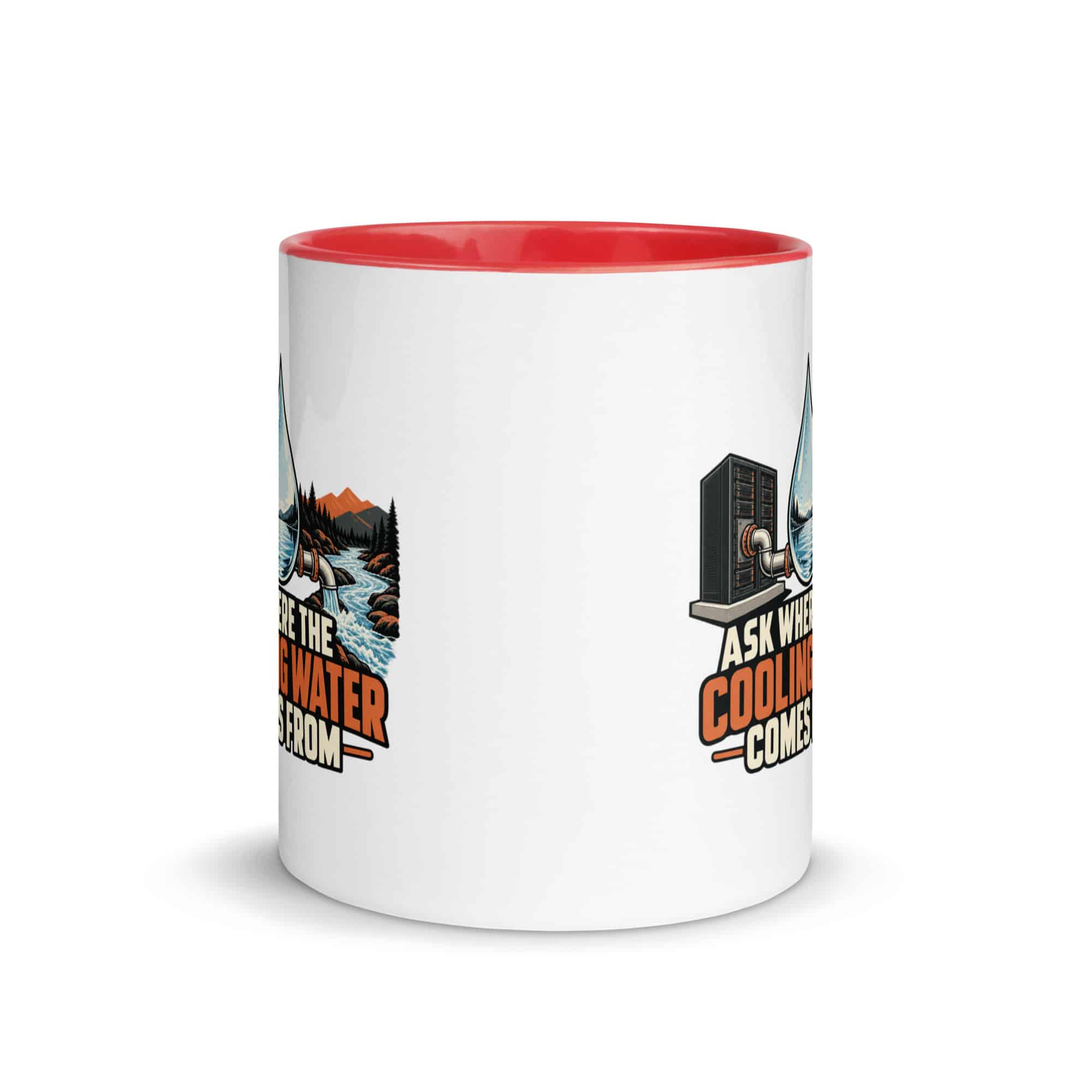 Color Inside Coffee Mug: Ask where the cooling water comes from