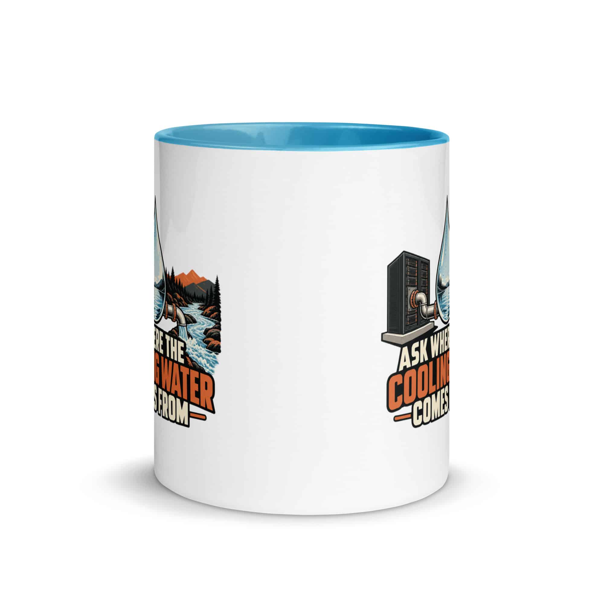 Color Inside Coffee Mug: Ask where the cooling water comes from