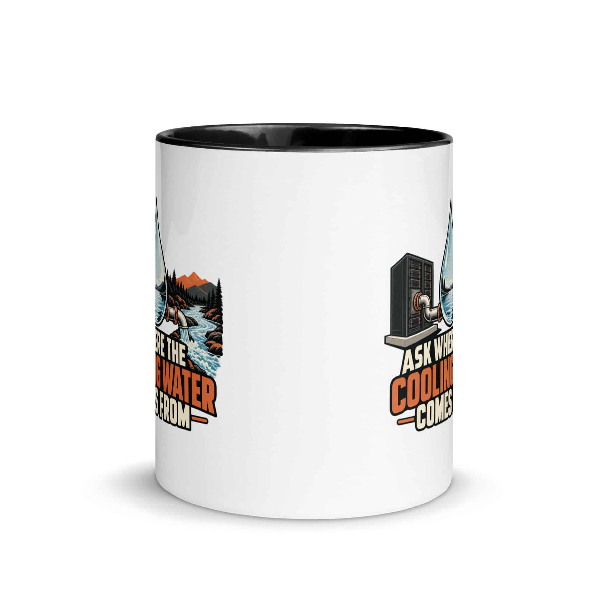 Color Inside Coffee Mug: Ask where the cooling water comes from