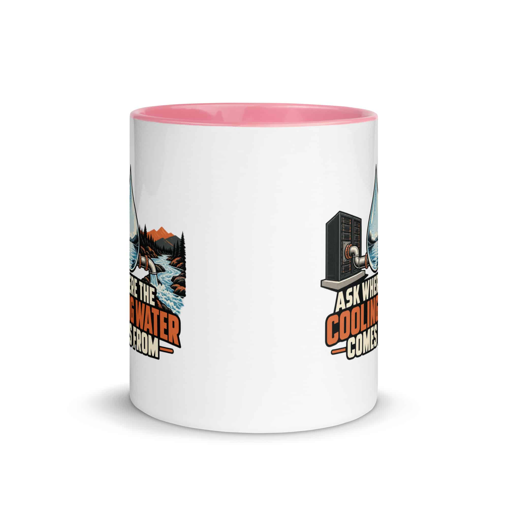 Color Inside Coffee Mug: Ask where the cooling water comes from