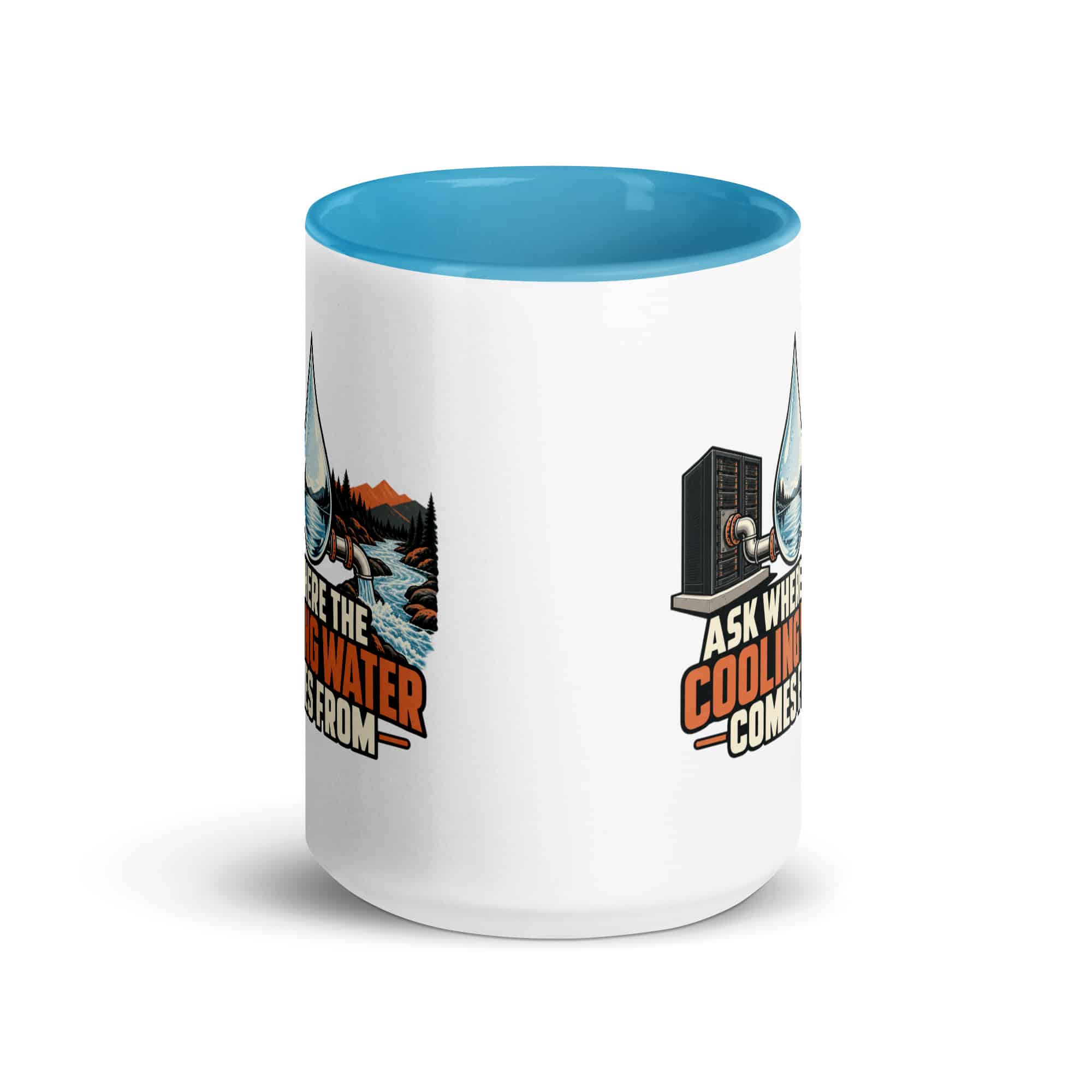 Color Inside Coffee Mug: Ask where the cooling water comes from