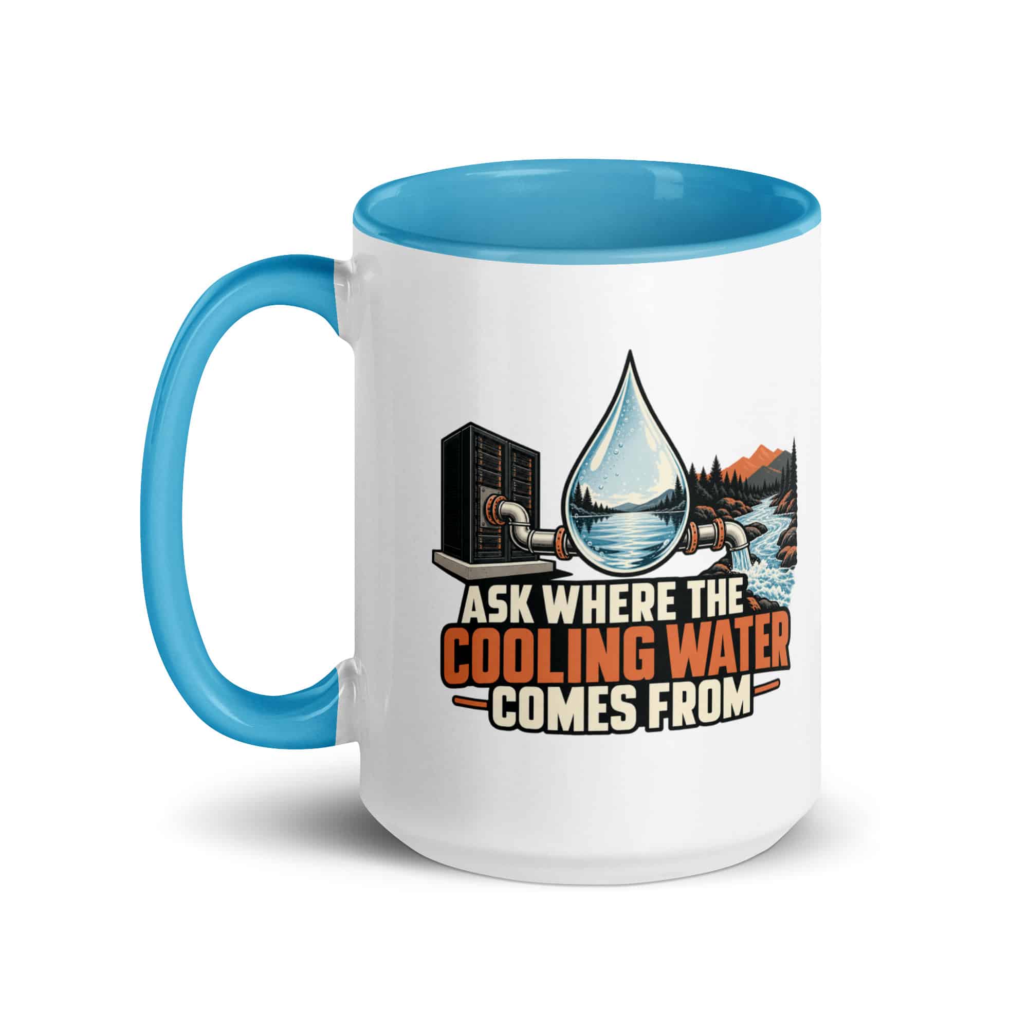 Color Inside Coffee Mug: Ask where the cooling water comes from